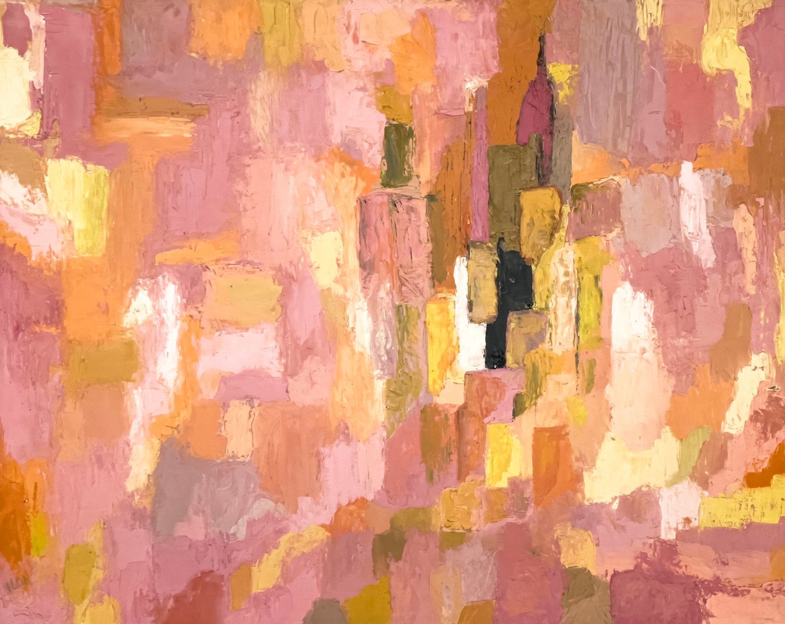 Unknown Artist - Abstract City Painting (1 of 3)