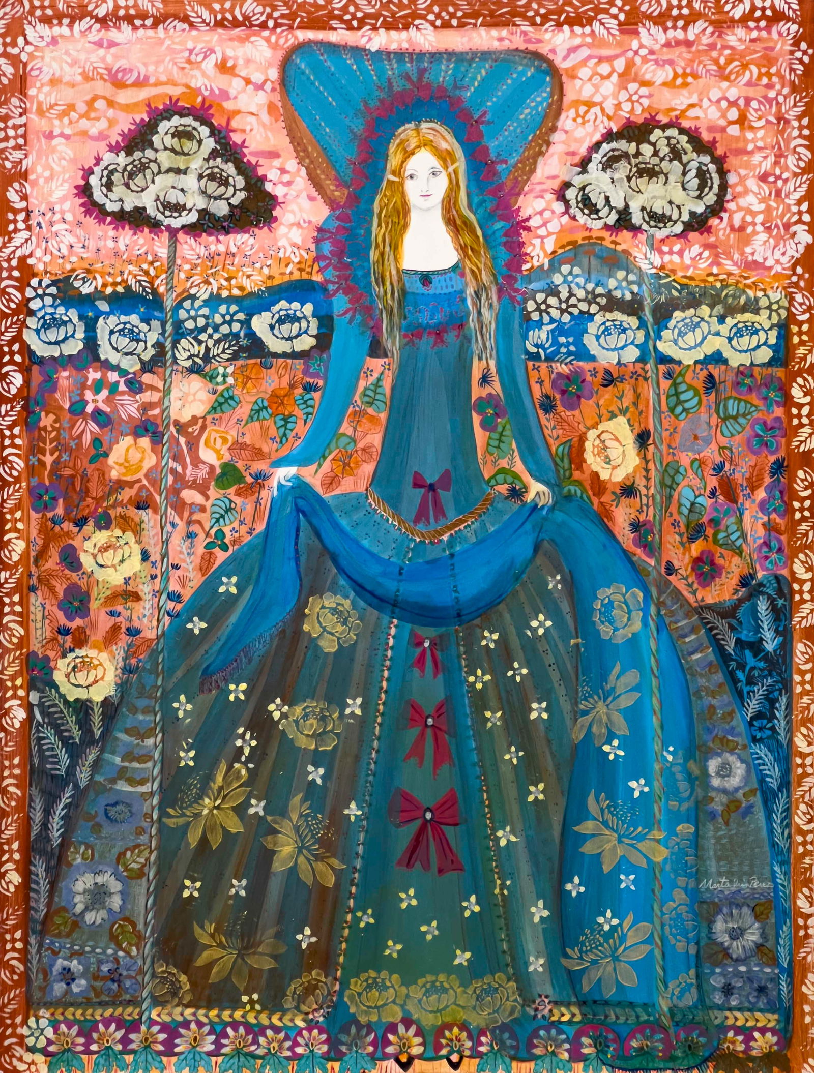 Marta Iris Pérez - Lady in blue dress (1 of 4)