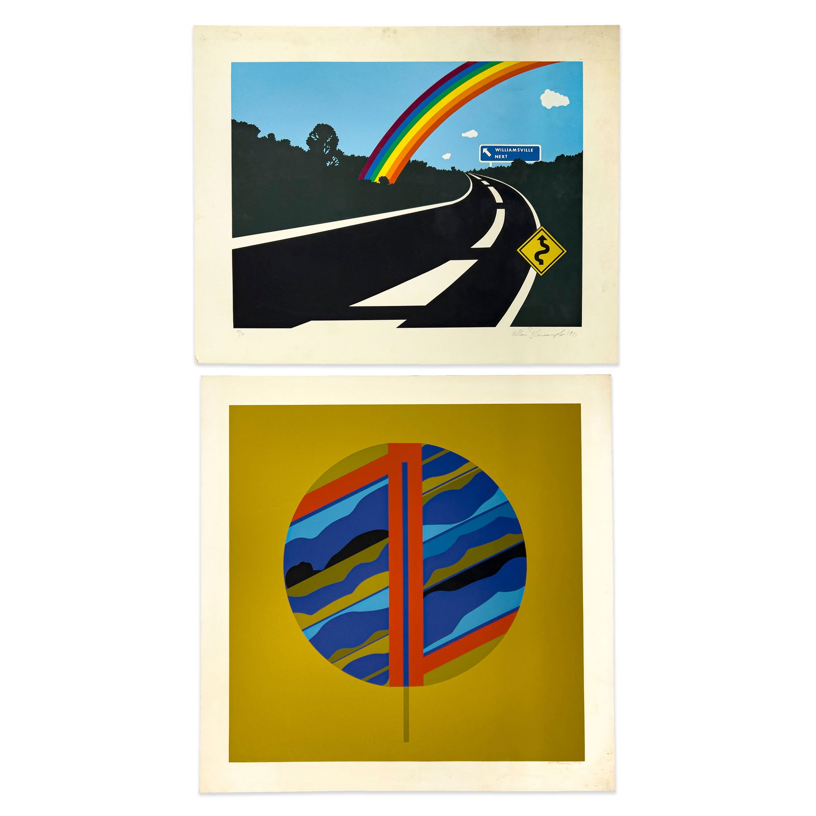 Allan D'Arcangelo and Ernest Trova, 2 Editions (1 of 6)