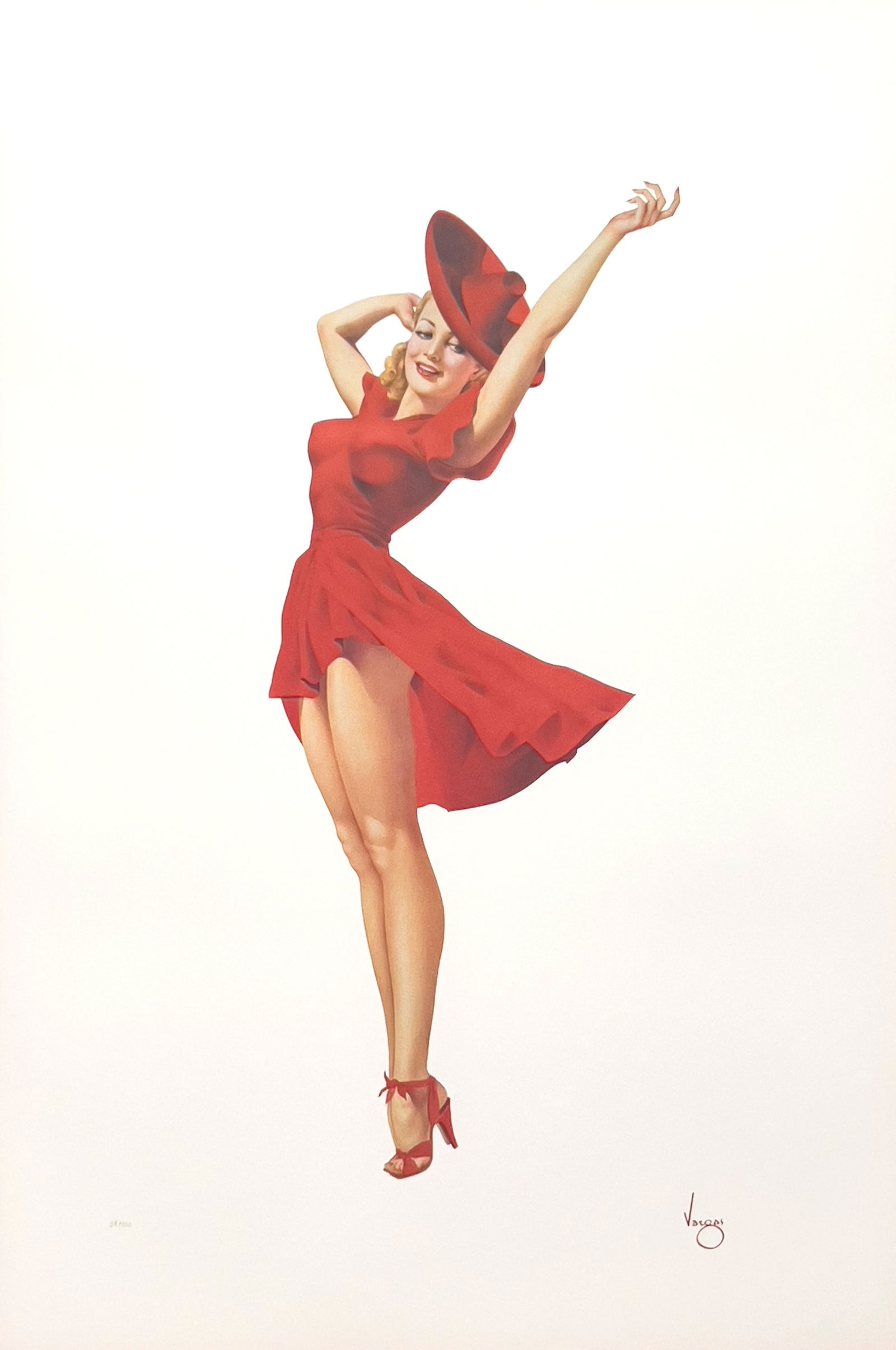 Alberto Vargas - Lady in Red (1 of 3)