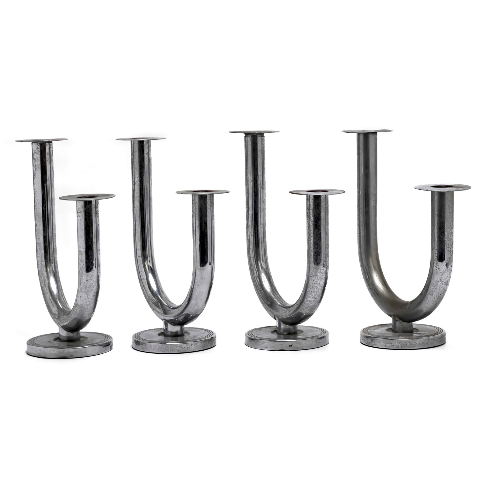 Walter von Nessen - Chase Taurex Candelsticks, Group of 4 (1 of 4)