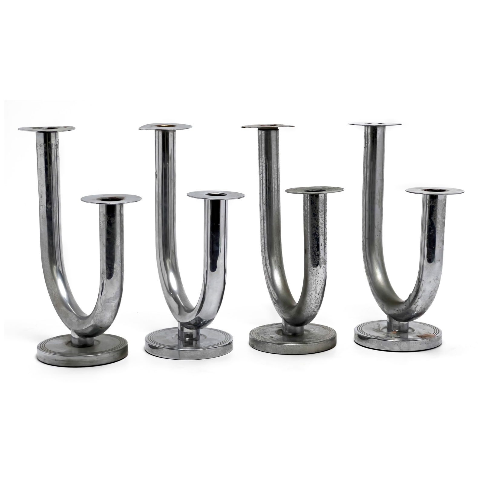 Walter von Nessen - Chase Taurex Candelsticks, Group of 4 (1 of 7)