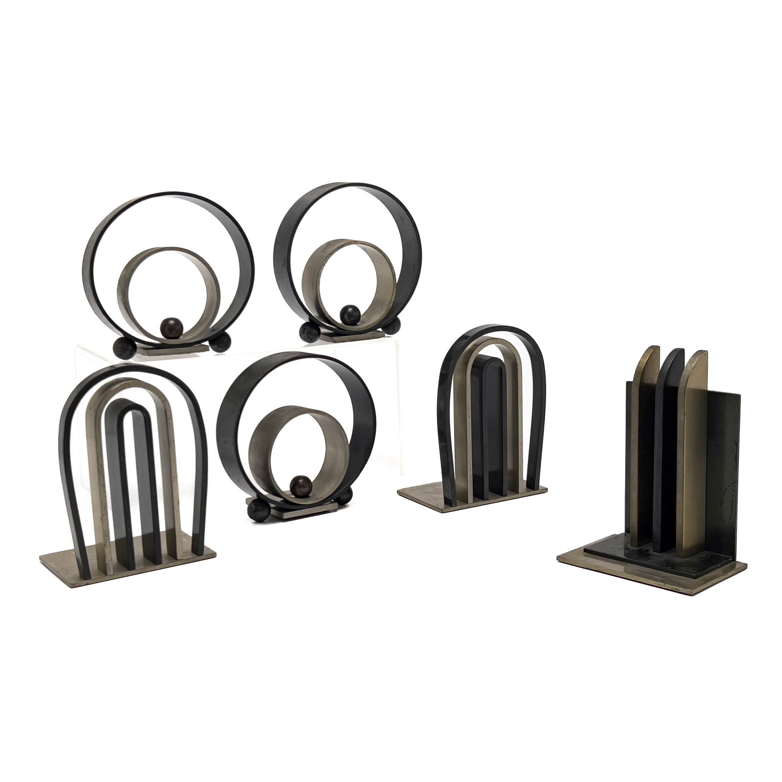 Walter von Nessen - Chase Bookends, Group of 6 (1 of 5)