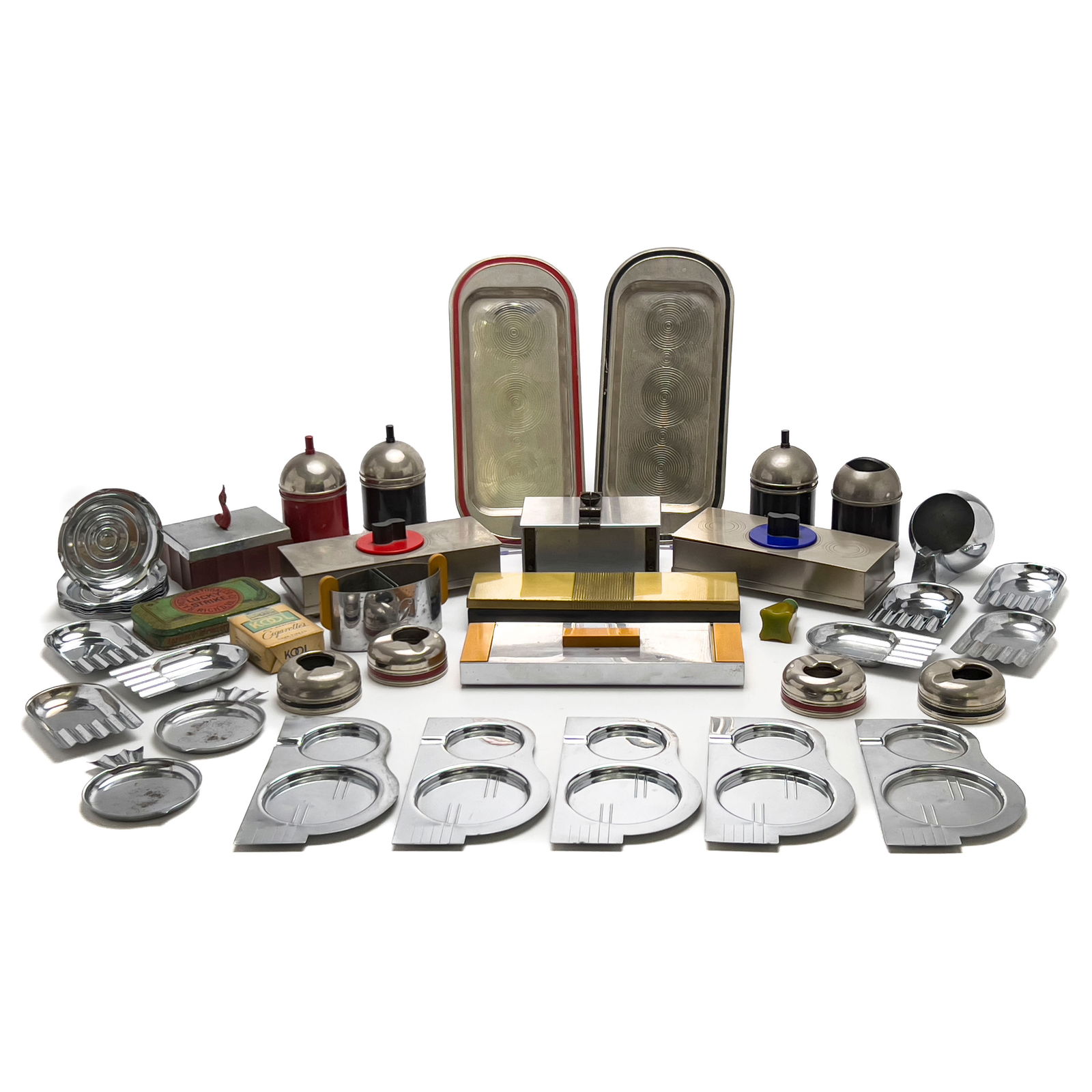 Smoking- Chase Cigarette Boxes and Ash Trays, Group of 43 (1 of 6)