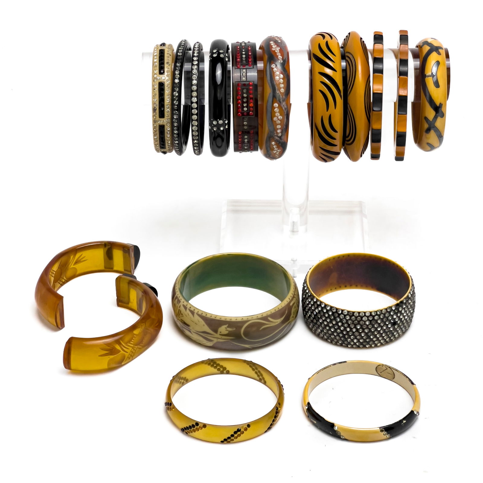 Bakelite Bangle Bracelets, Group of 16 (1 of 11)