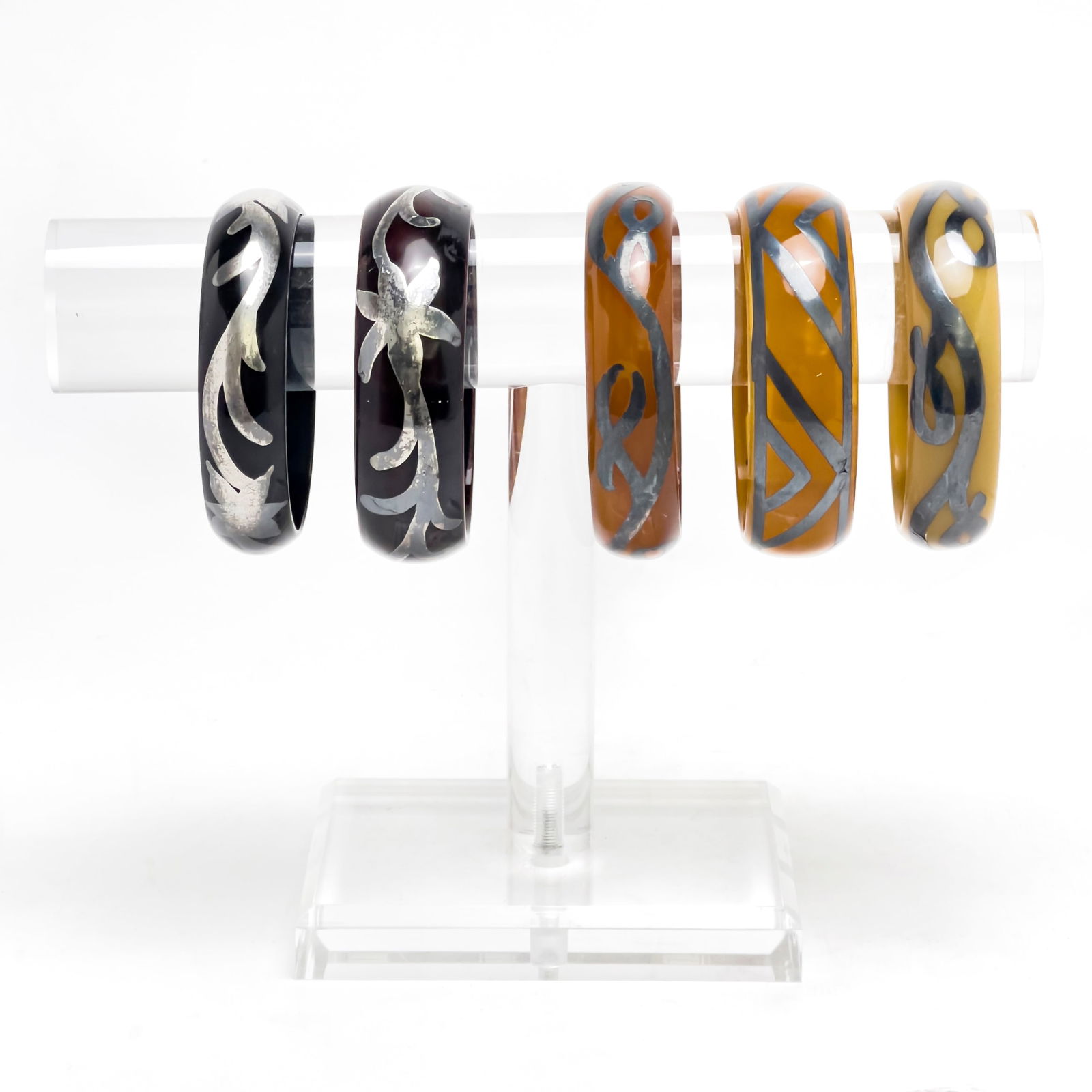 Bakelite Bangle Bracelets, Group of 5 (1 of 9)