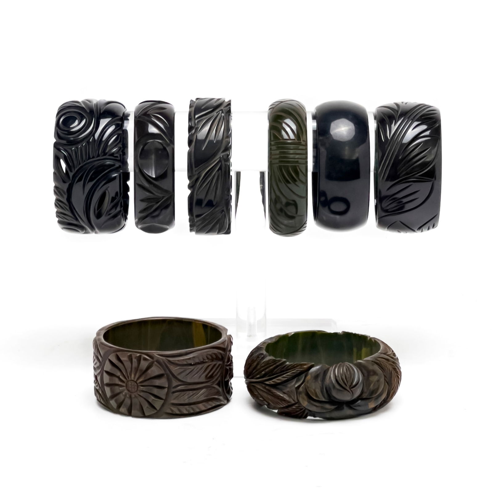 Bakelite Bangle Bracelets, Group of 8 (1 of 7)