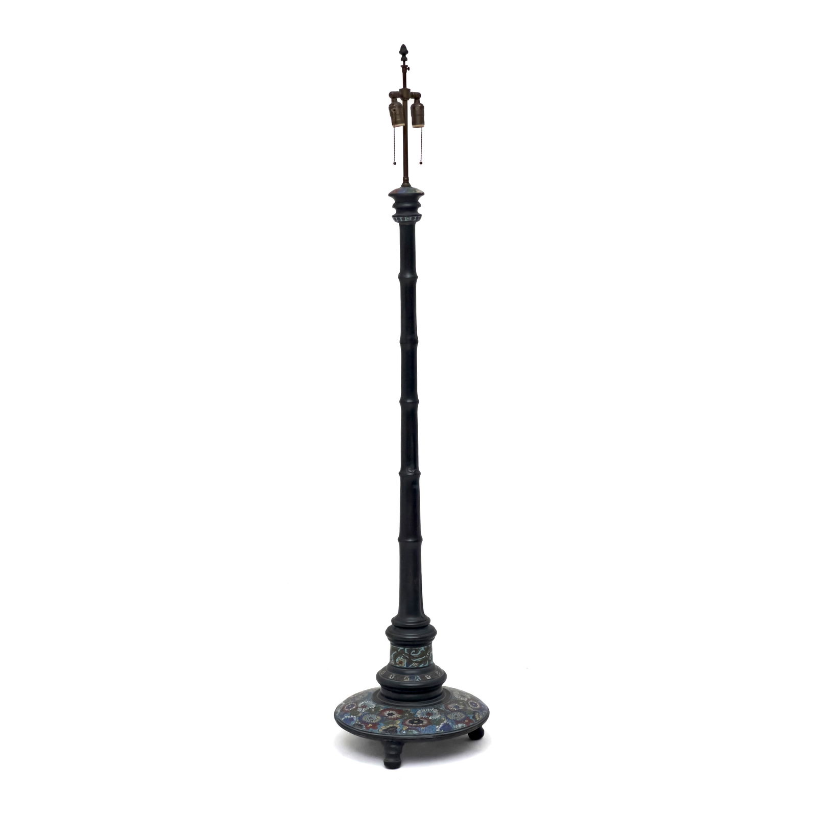 Asian - Japanese Bronze and Champlevé Enamel Floor Lamp (1 of 6)