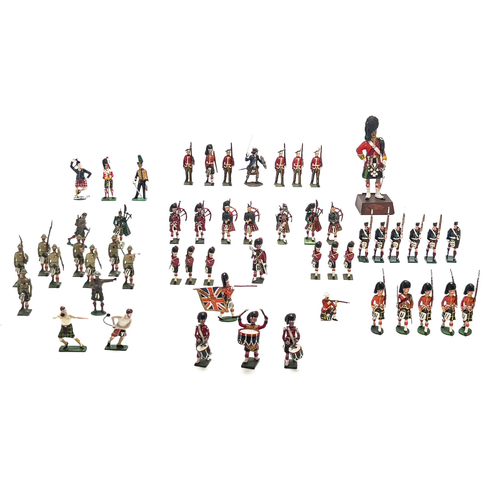 Collection of Primarily Scottish Toy Soldiers, Group of 66 (1 of 8)