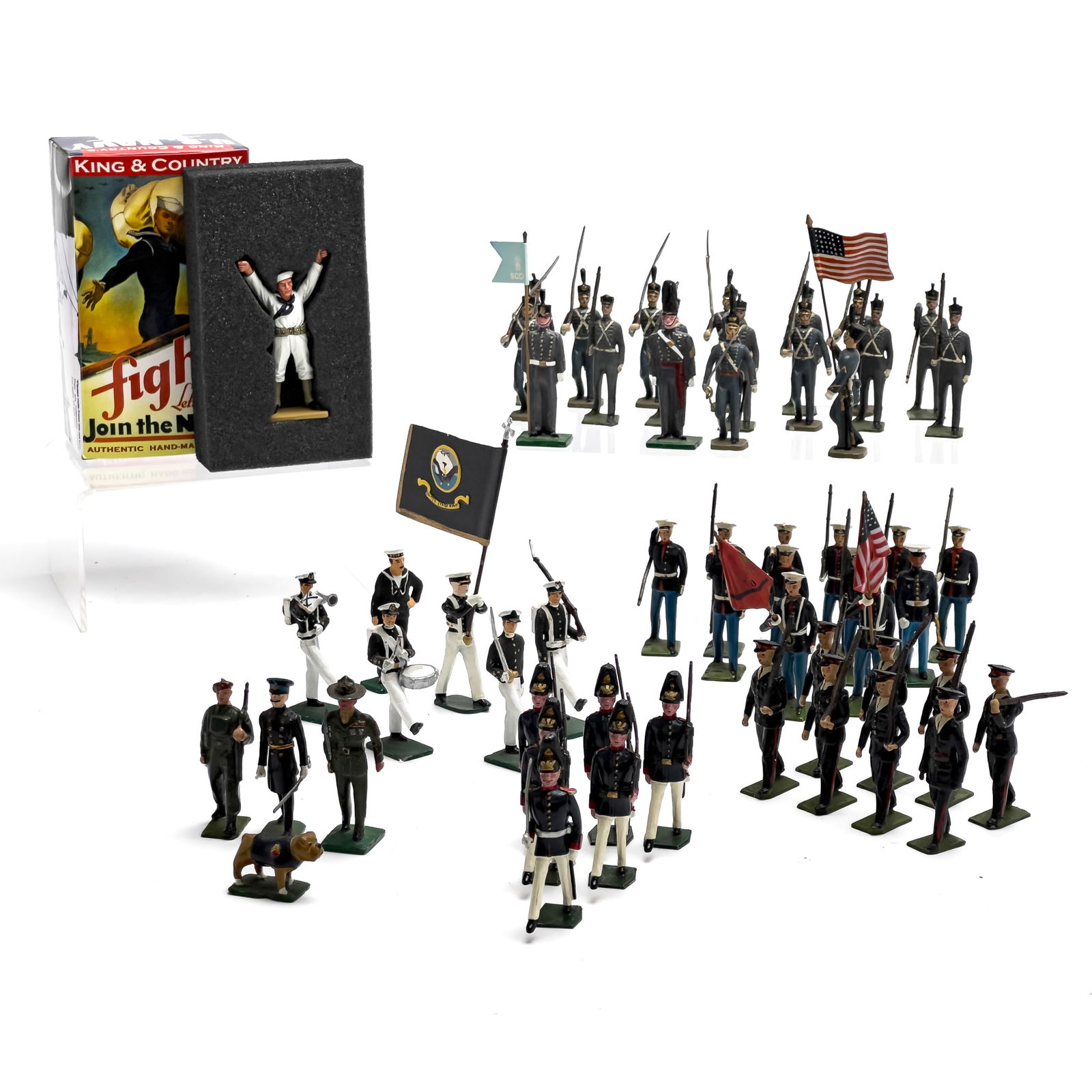 Collection of Primarily American Toy Soldiers, Group of 55 (1 of 4)