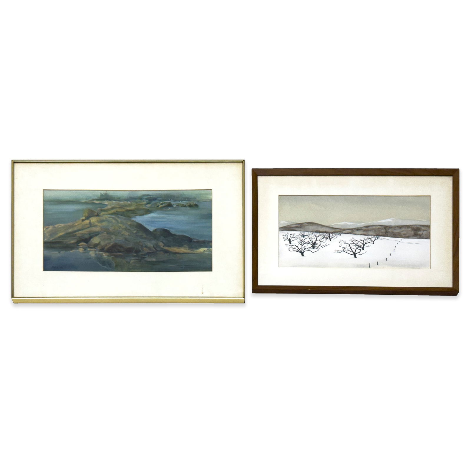 Landscape Paintings, 2 Works (1 of 1)