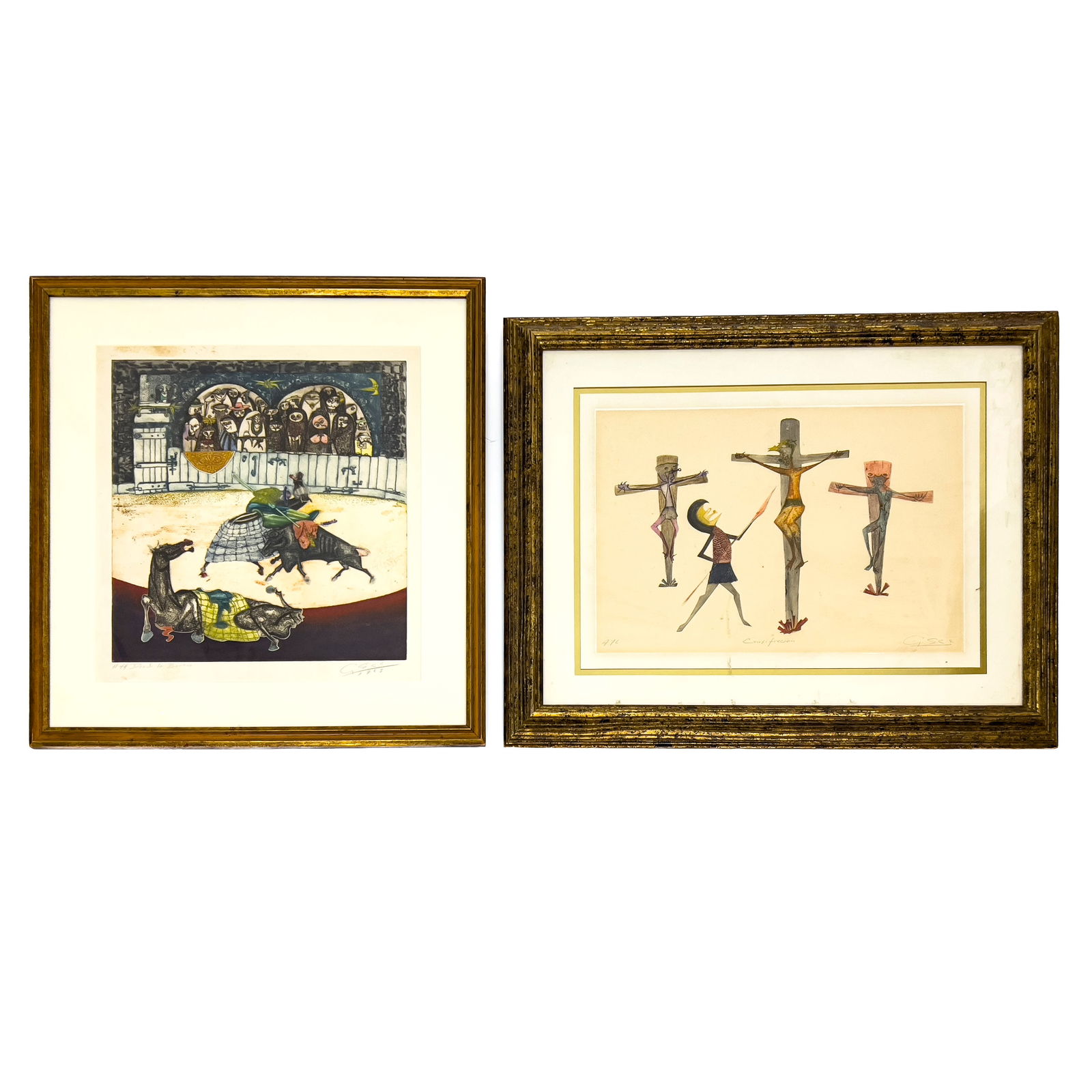 Guillermo Silva Santamaria - Two Editions (Crucifixion and Bullfight) (1 of 4)