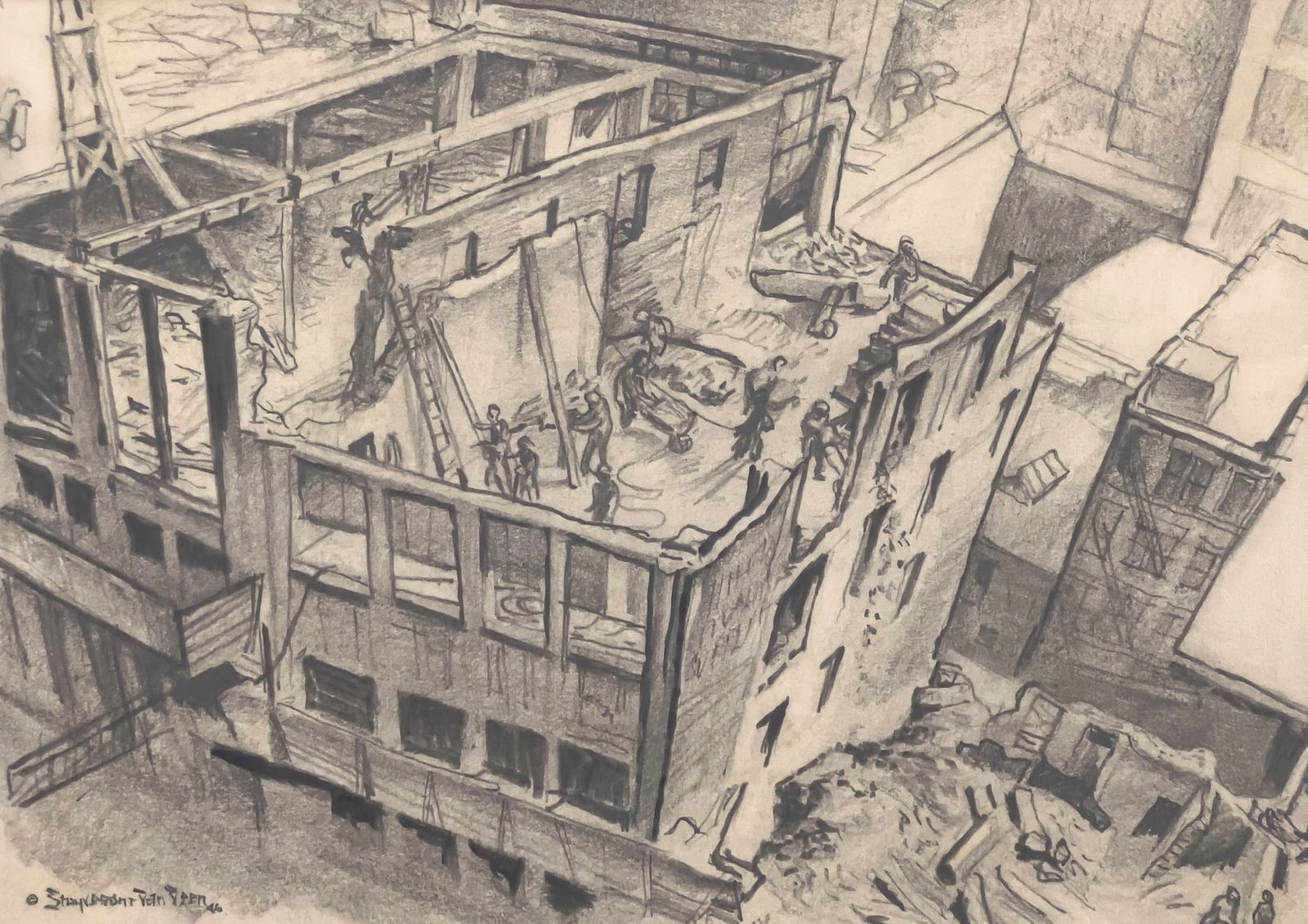 Stuyvesant Van Veen - Untitled (Construction Scene) (1 of 3)