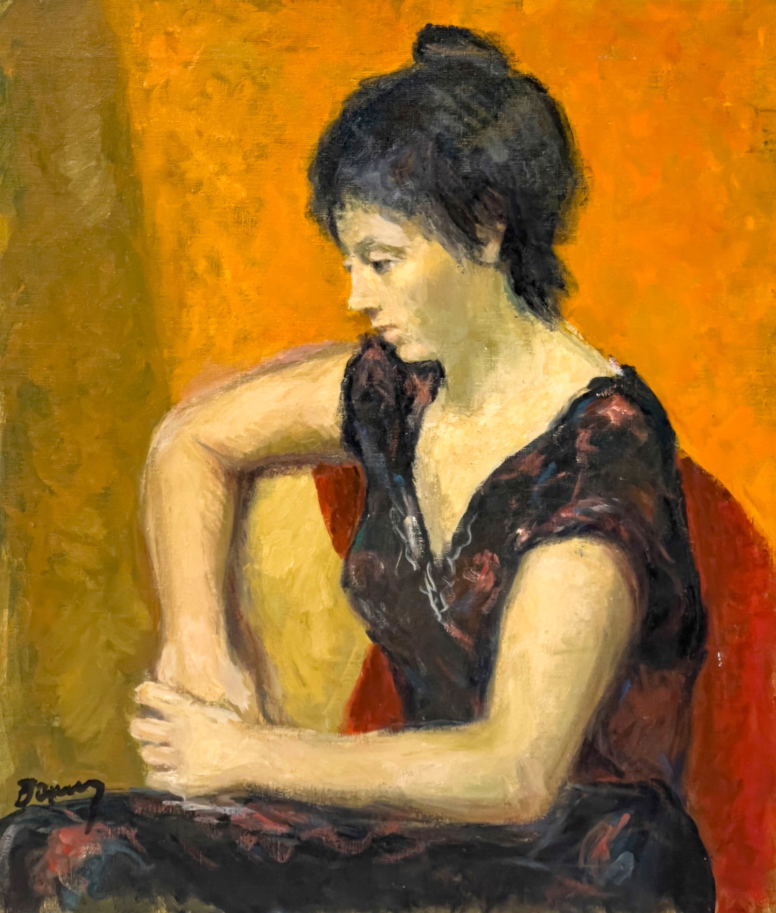 Albert Bela Bauer - Untitled (Portrait of a Woman) (1 of 4)