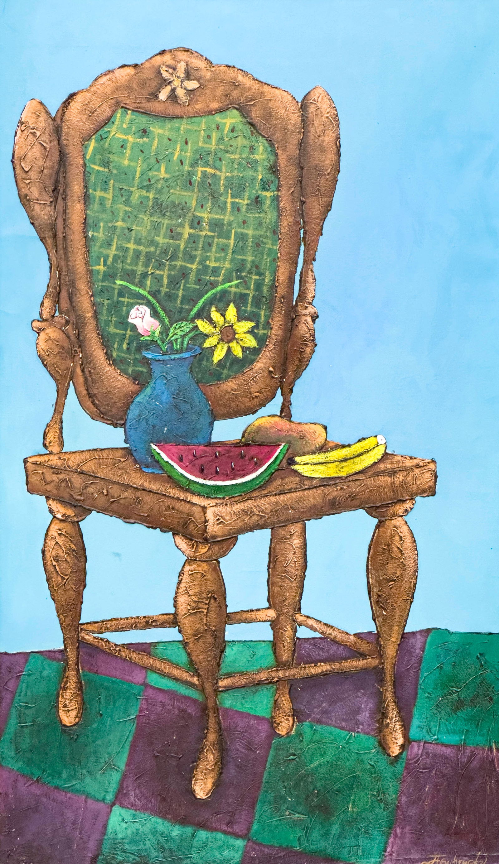 Juan Lázaro Gutiérrez - Silla Con Flores y Frutas (1 of 5)