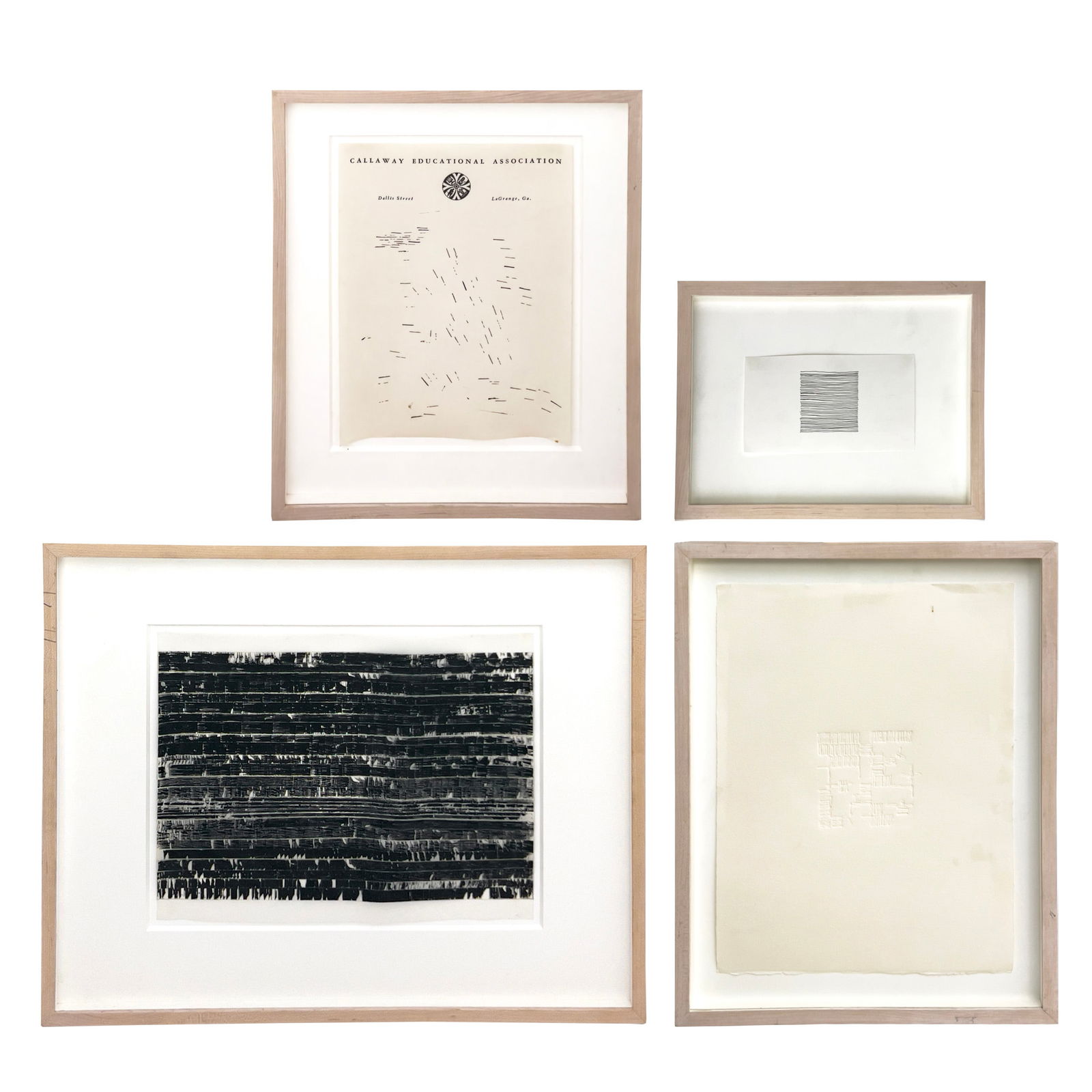 Abstract Compositions on Paper, Group of 4 (1 of 10)