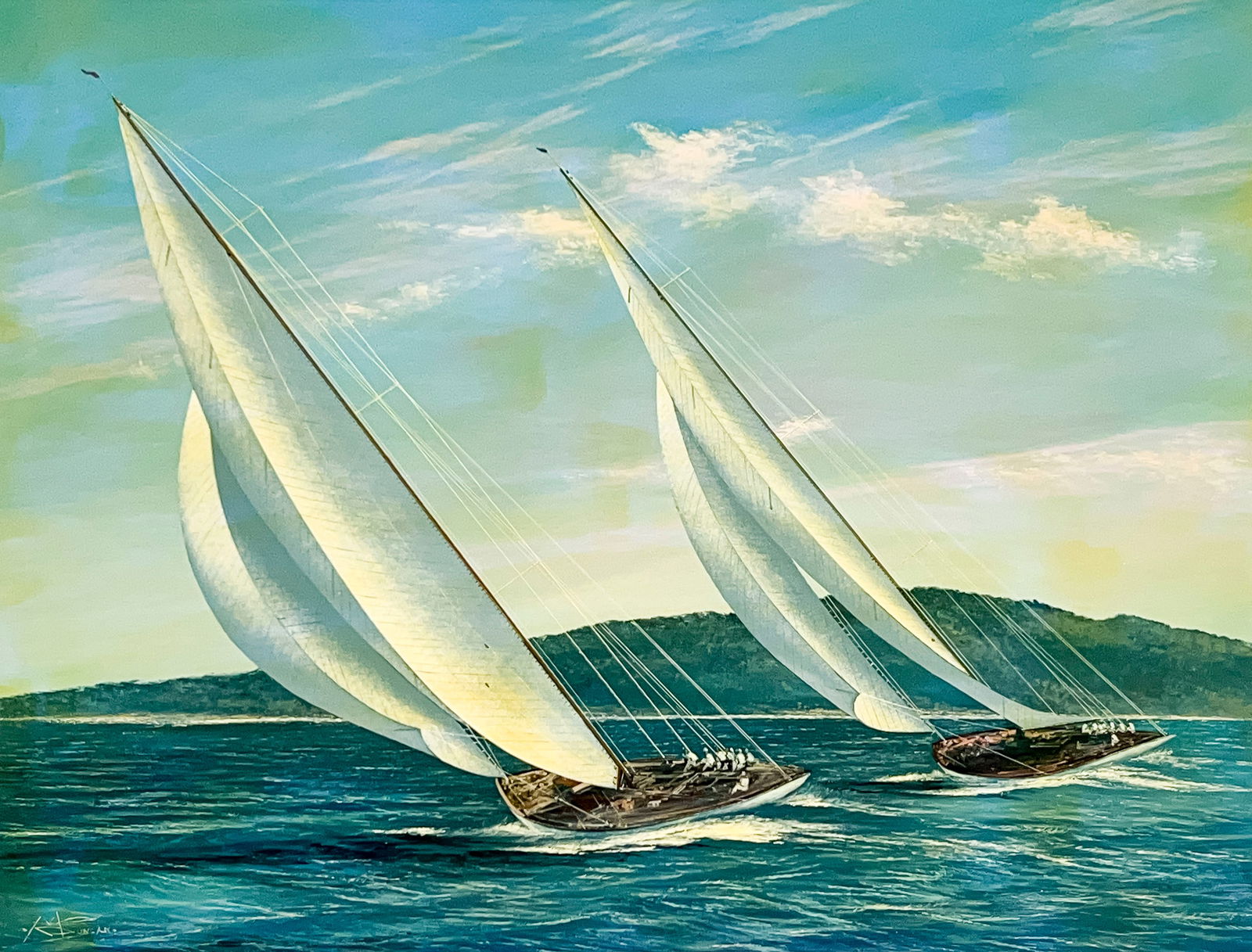 Scott Duncan - Two Racing J Boats (1 of 3)