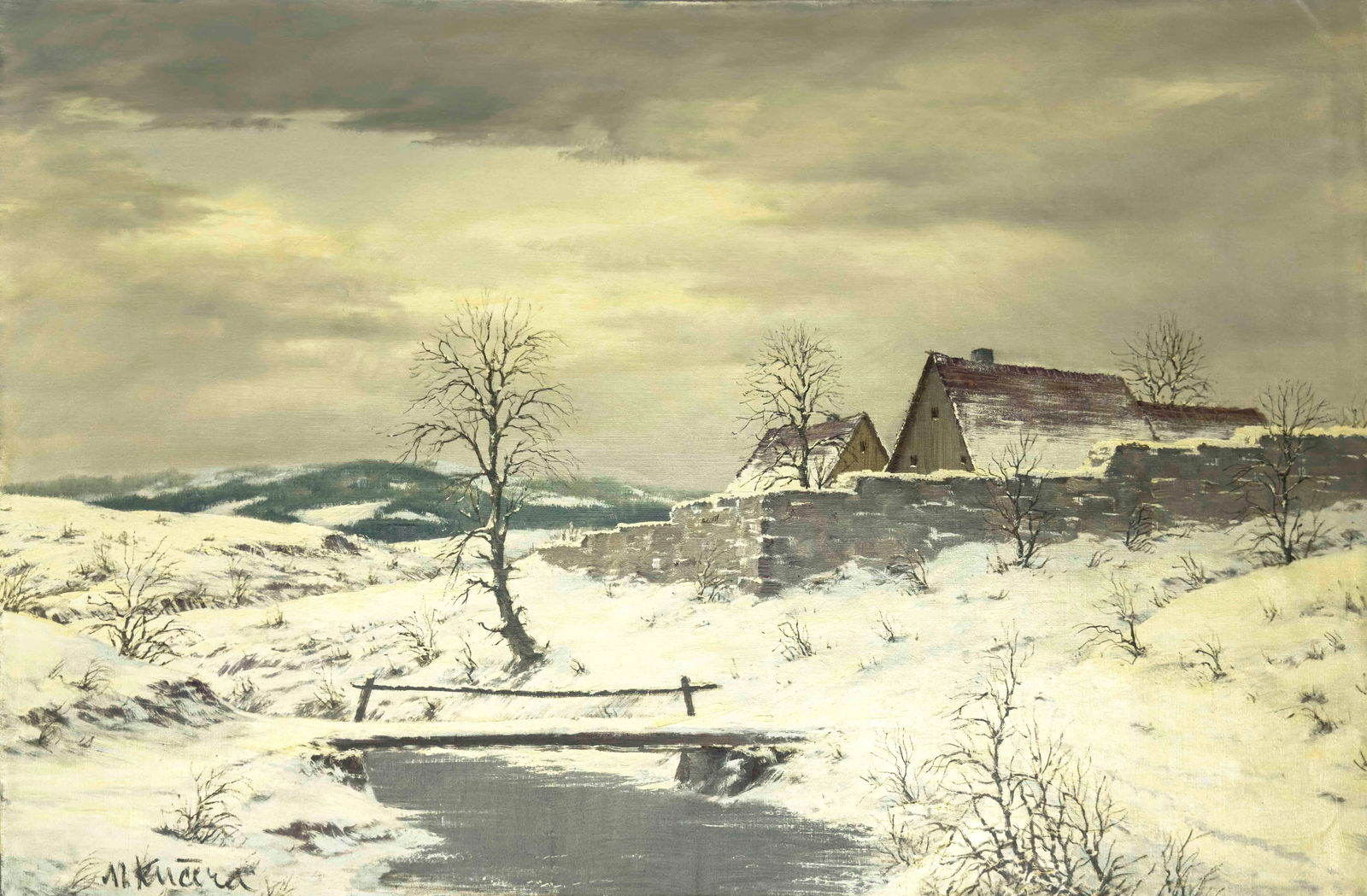 Miroslav Kucera - Untitled (Snowy House) (1 of 4)