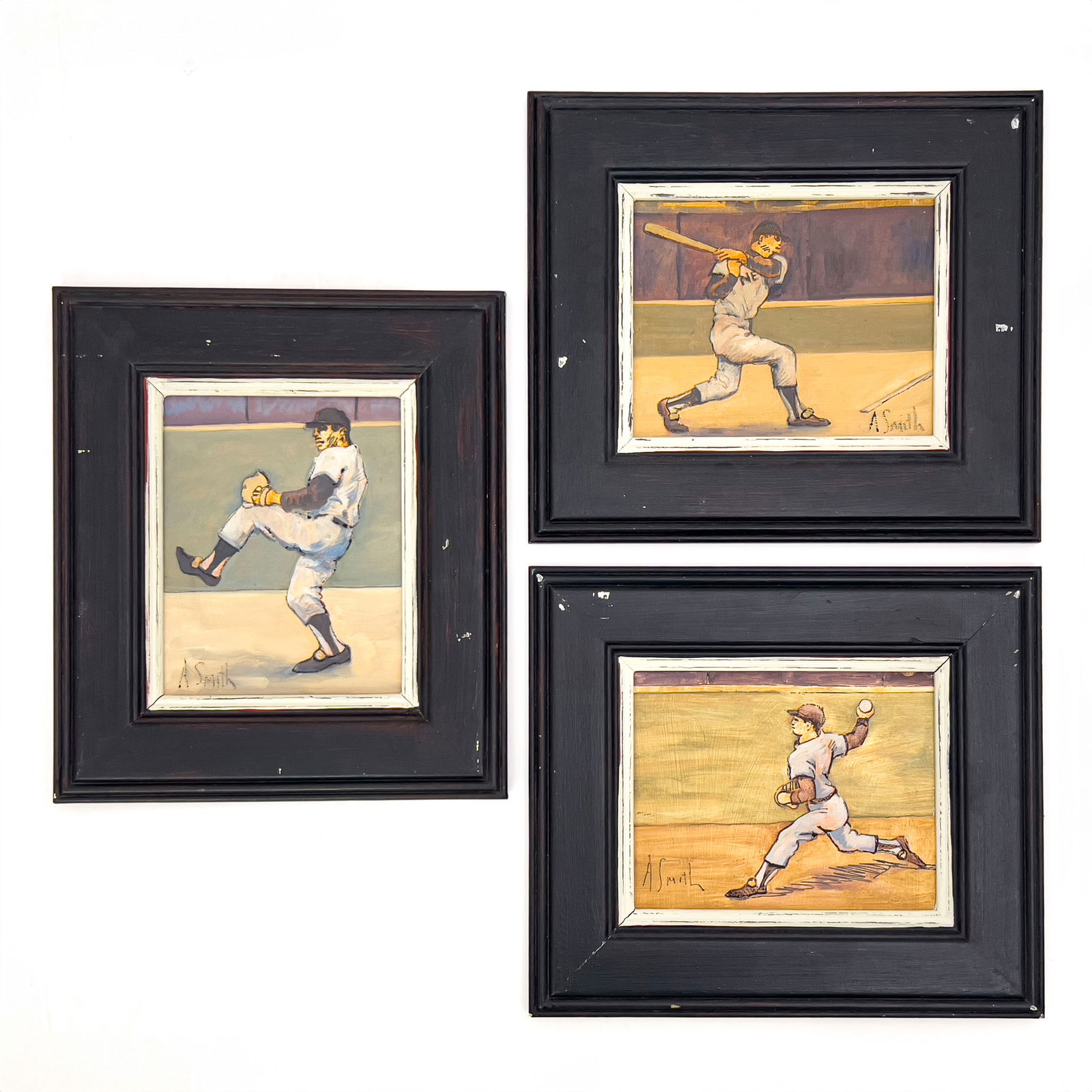 Arthur Smith - Baseball Scenes, Group of 3 (1 of 6)