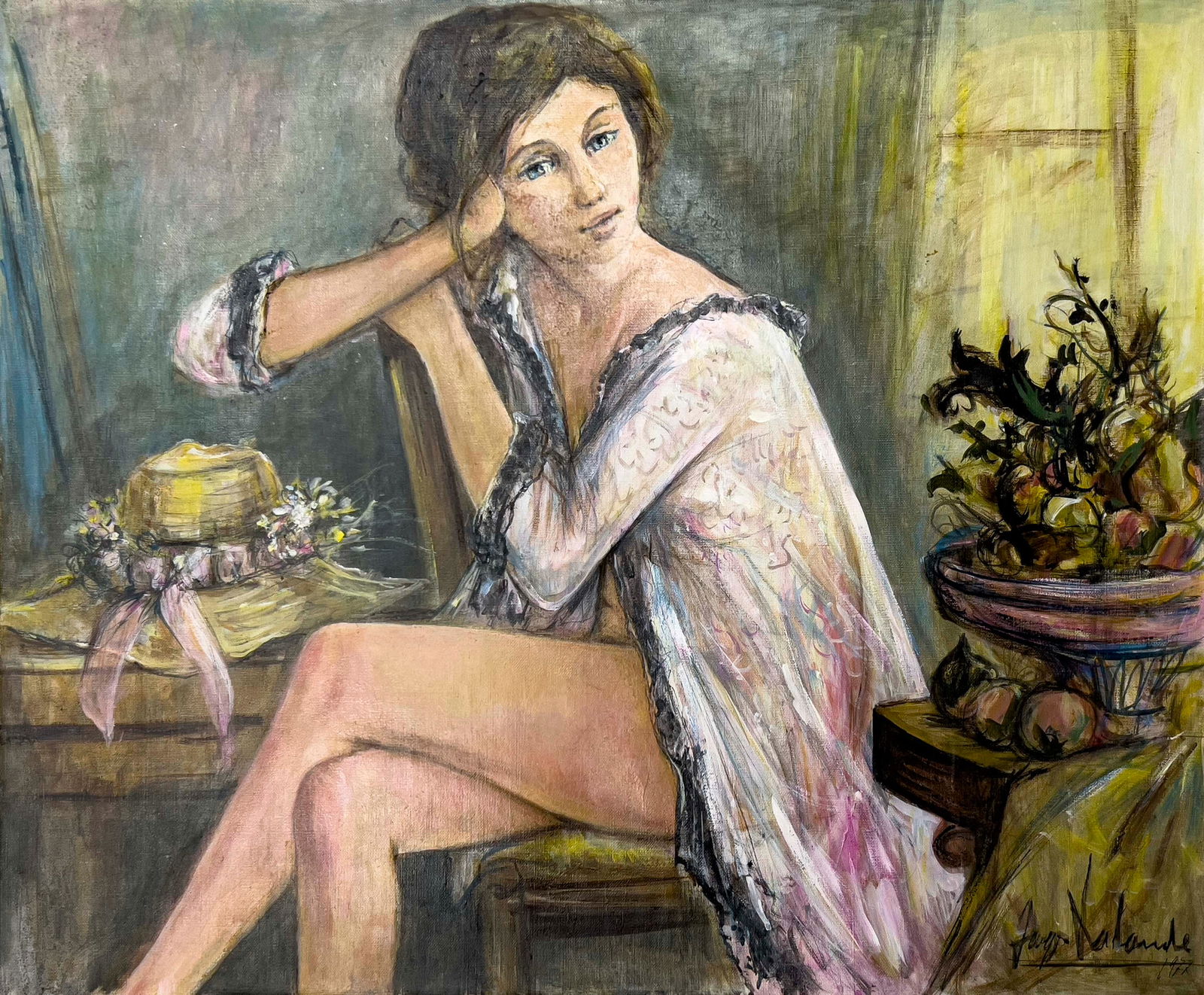 Jacques Lalande - Untitled (Woman in Dressing Gown) (1 of 4)