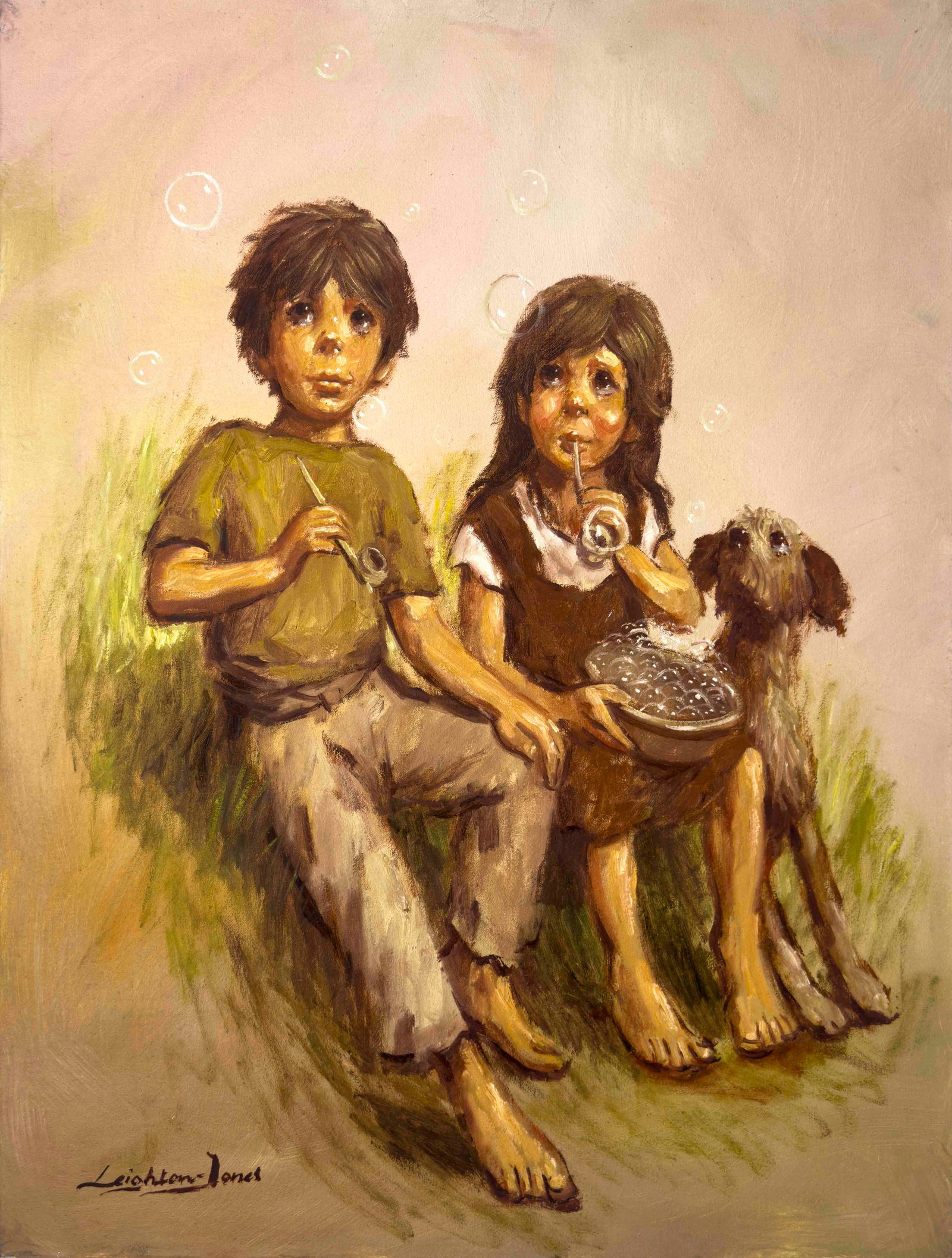 Barry Leighton-Jones - Untitled (Children Blowing Bubbles) (1 of 4)