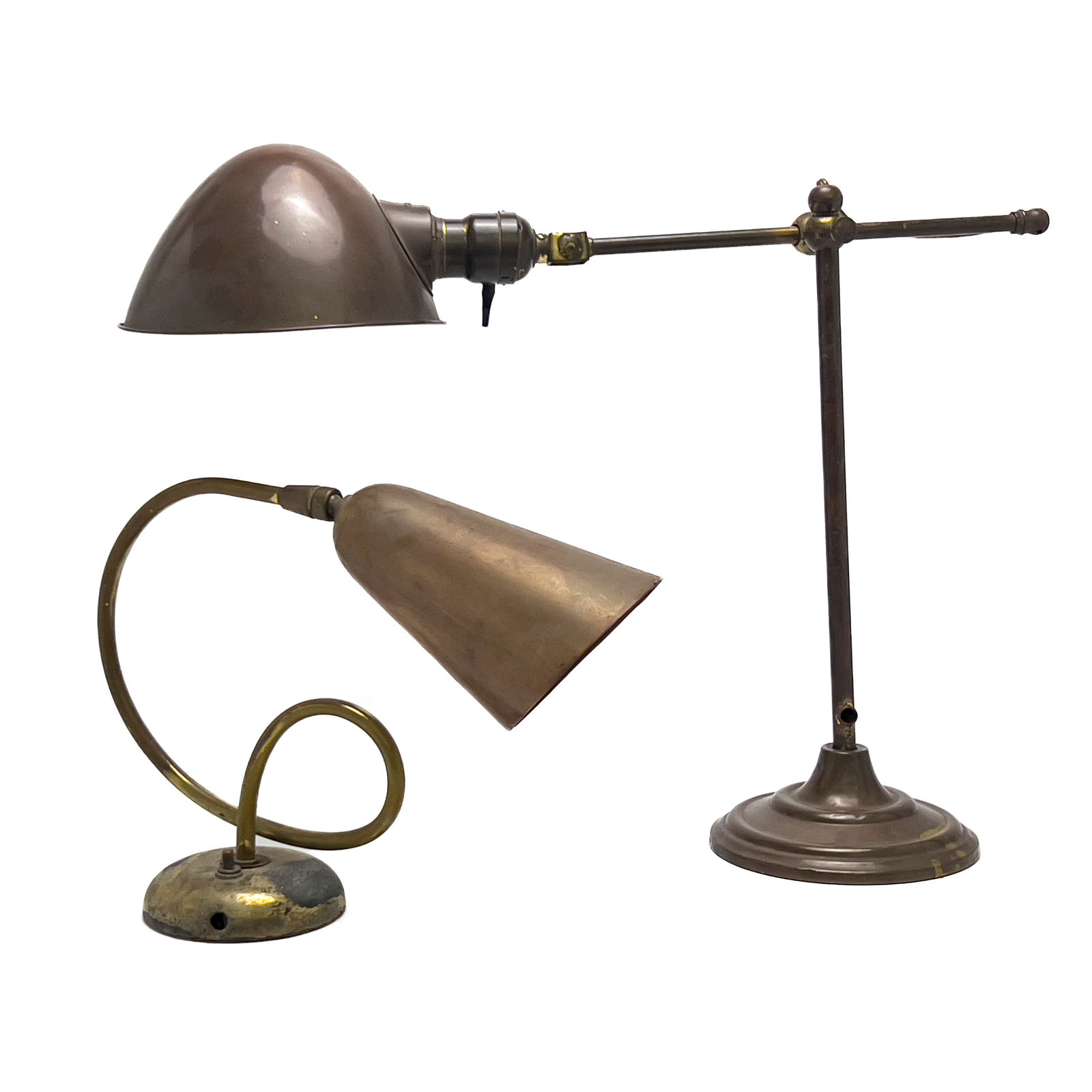 Art Deco Brass Desk Lamps, Group of 2 (1 of 5)