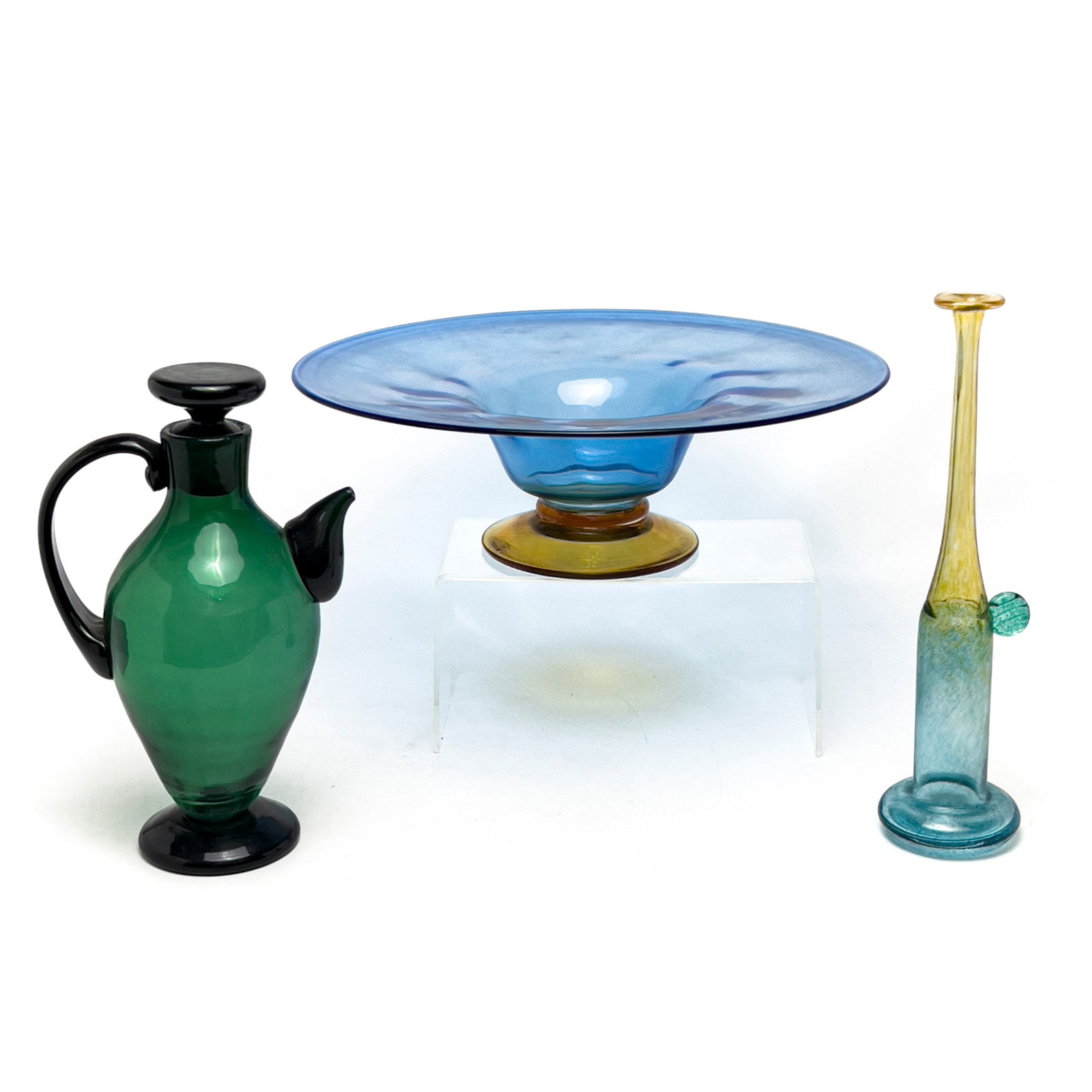 Blenko and Kosta Boda - Glass Vessels, Group of 3 (1 of 8)
