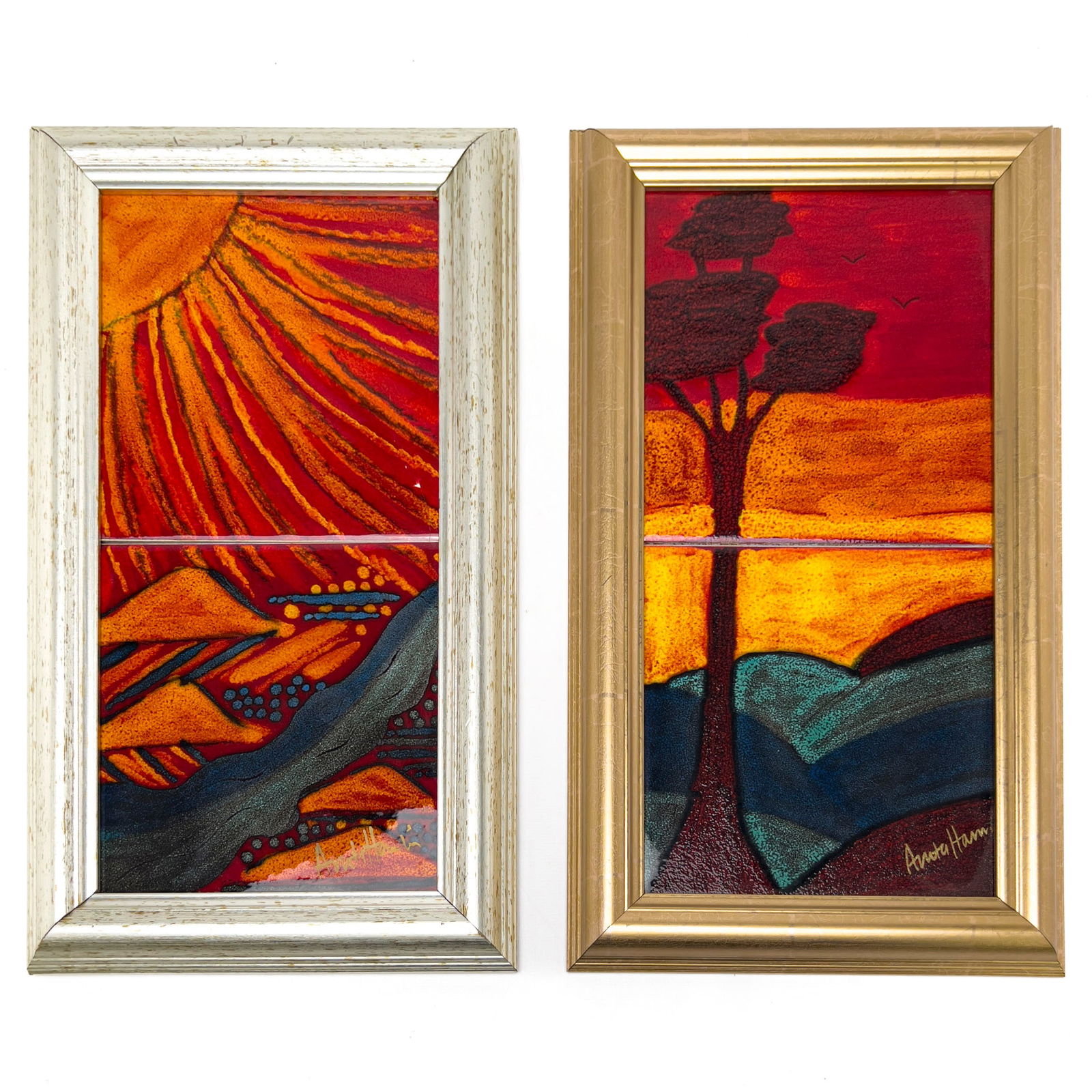 Anita Harris - Two Framed Tile Scenes (1 of 6)