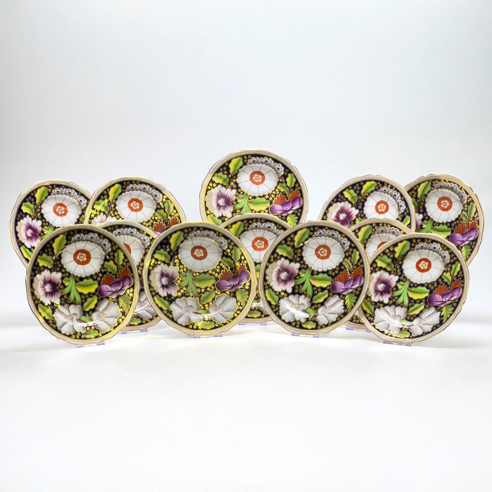 Copelands China - Plates with Imari Decoration, Group of 12 (1 of 3)