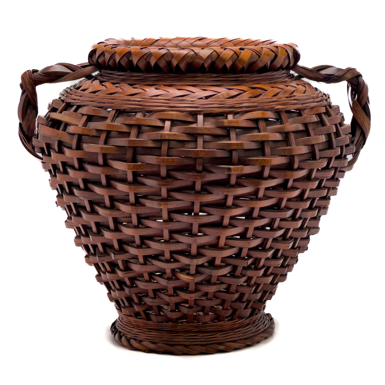 Japanese Meiji Style Ikebana Bamboo Basket (1 of 4)