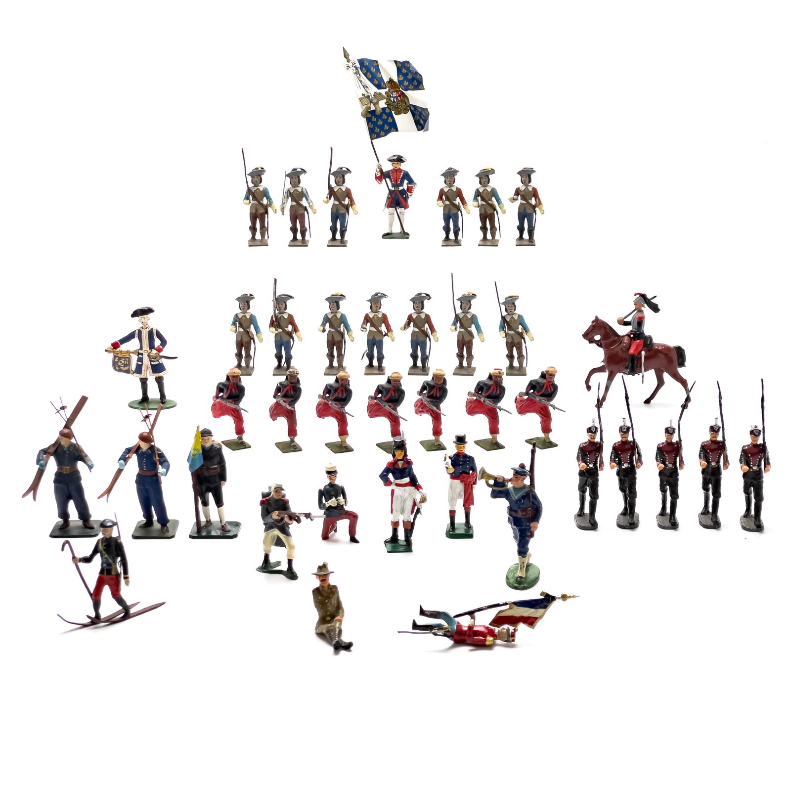 Collection of Primarily French Toy Soldiers, Group of 39 (1 of 6)