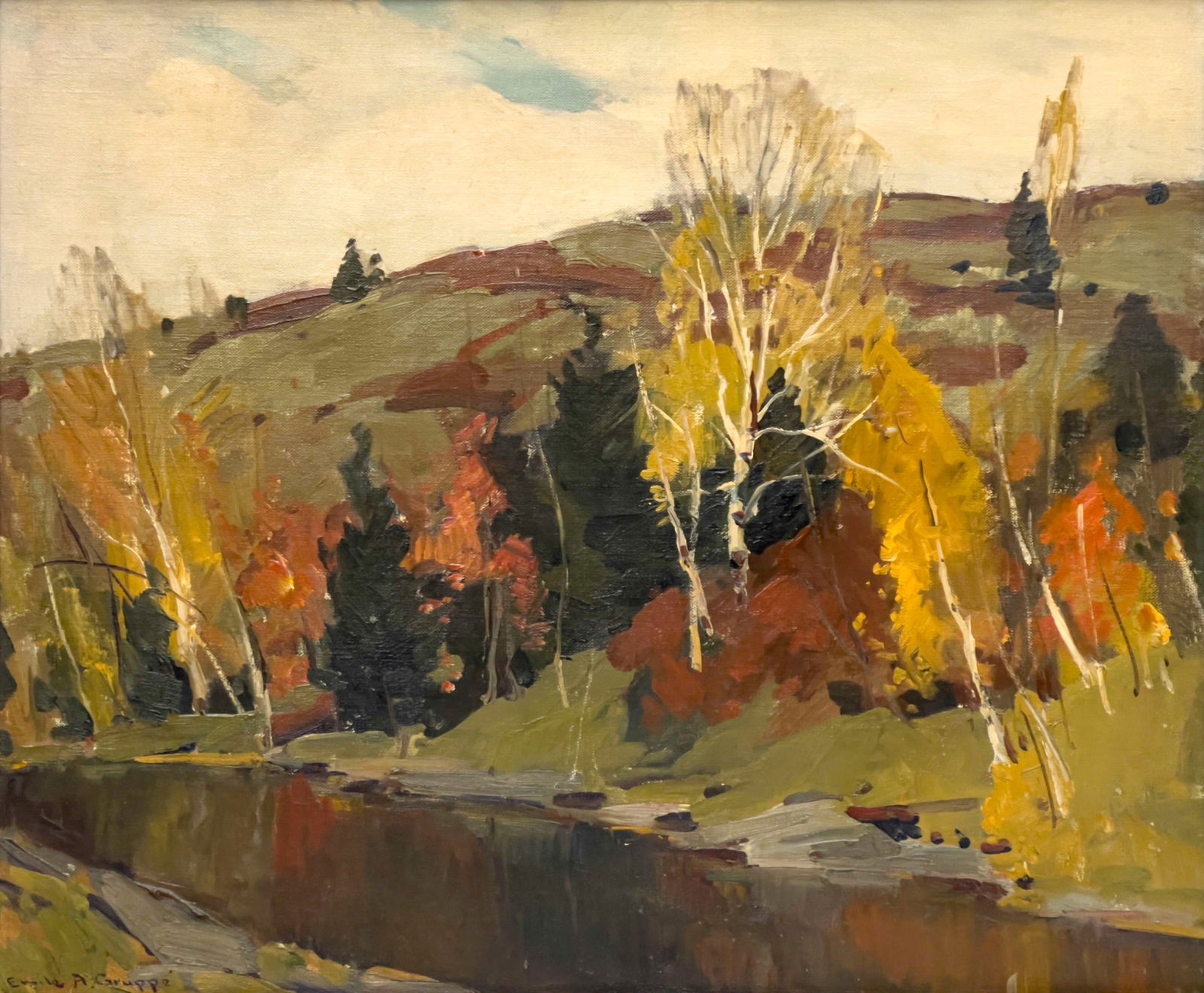 Emile Albert Gruppé - Untitled (Fall Landscape) (1 of 6)