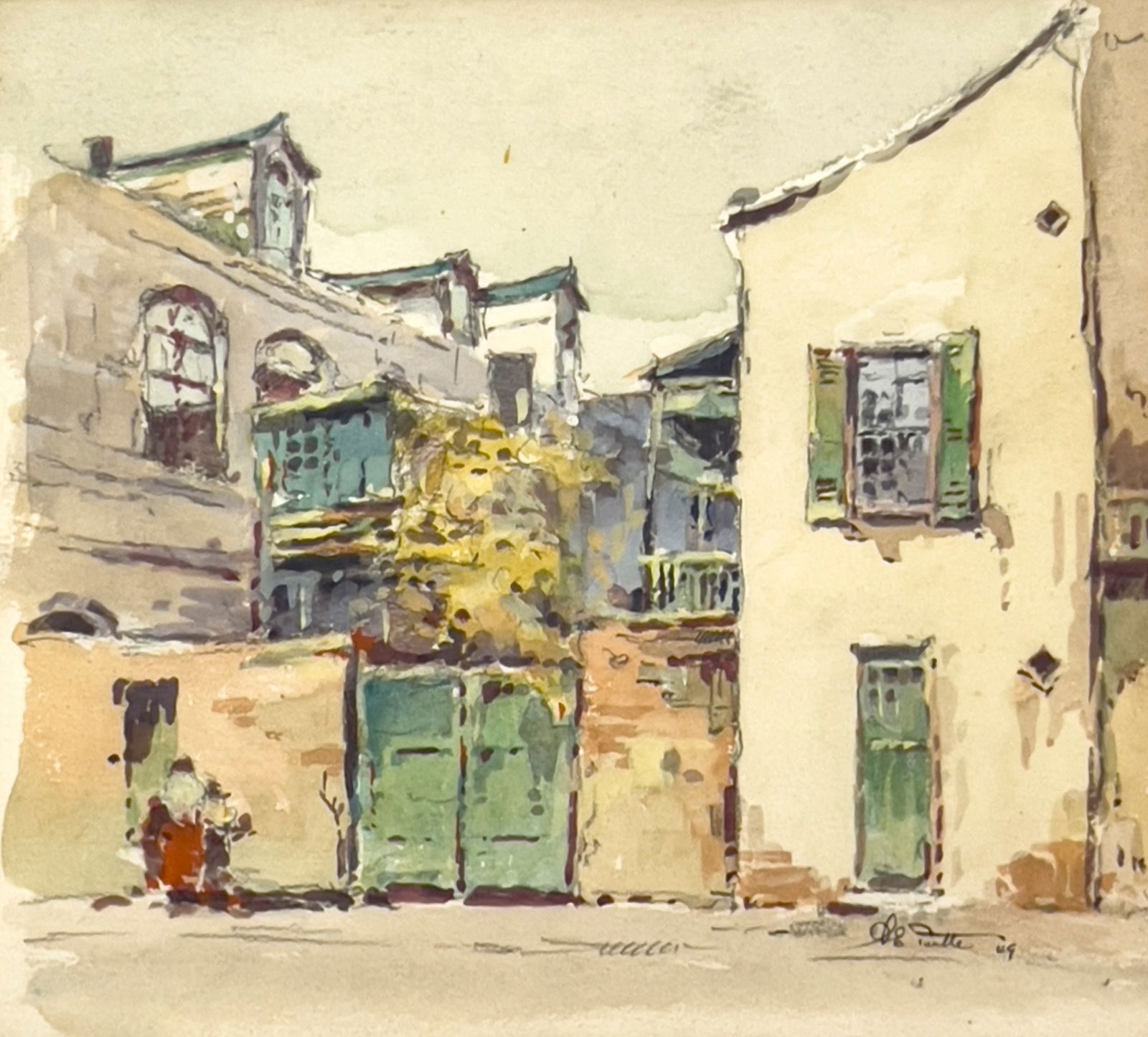 Arnold E. Turtle - Untitled (Street Scene) (1 of 4)