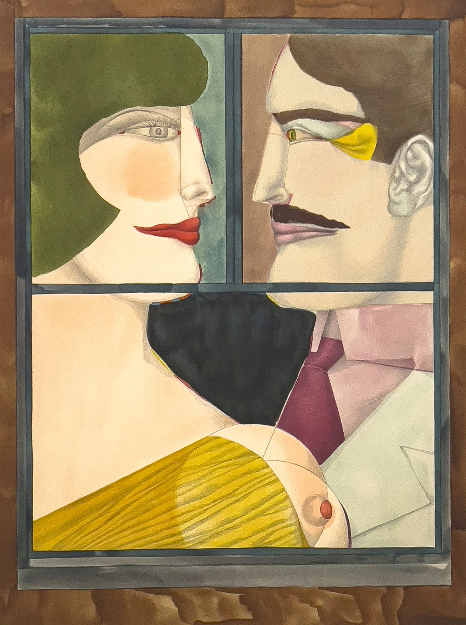 Richard Lindner - Washington Holiday: Lot 110 Richard Lindner American (1901-1978) Washington Holiday (1975) lithograph signed lower right, editioned 174/175 sheet: 25 1/2 x 19 1/2 inches overall dimensions: 32 1/4 x 26 1/4 x 1 1/4 inches