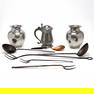 Pewter and Wrought Iron Vessels and Tools