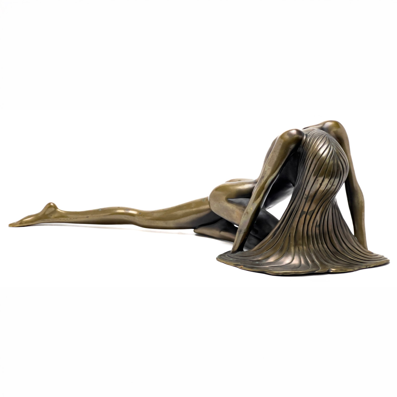 Tom Bennett - Reflection: Lot 236 Tom Bennett American (XX) Reflection (1979) bronze 7 x 22 1/2 x 6 1/2 inches Provenance: From a Greenwich Connecticut Collection