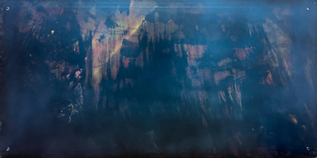 Parker Ito - Untitled (Mountain Fall): Lot 238 Parker Ito American (b. 1986) Untitled (Mountain Fall) (2013) enamel on drywall 48 x 96 inches unframed Provenance: From a Private Collection Steve Turner Contemporary, Los Angeles, CA label a