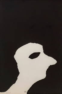 Man Ray - Da Les Des Demeures D'hypnos: Lot 24 Man Ray American (1890-1976) Da Les Des Demeures D'hypnos (1974) stencil initialed lower center, editioned 12/99 sheet: 19 5/8 x 12 3/4 inches overall dimensions: 28 1/4 x 22 1/4 x 1 inches, me