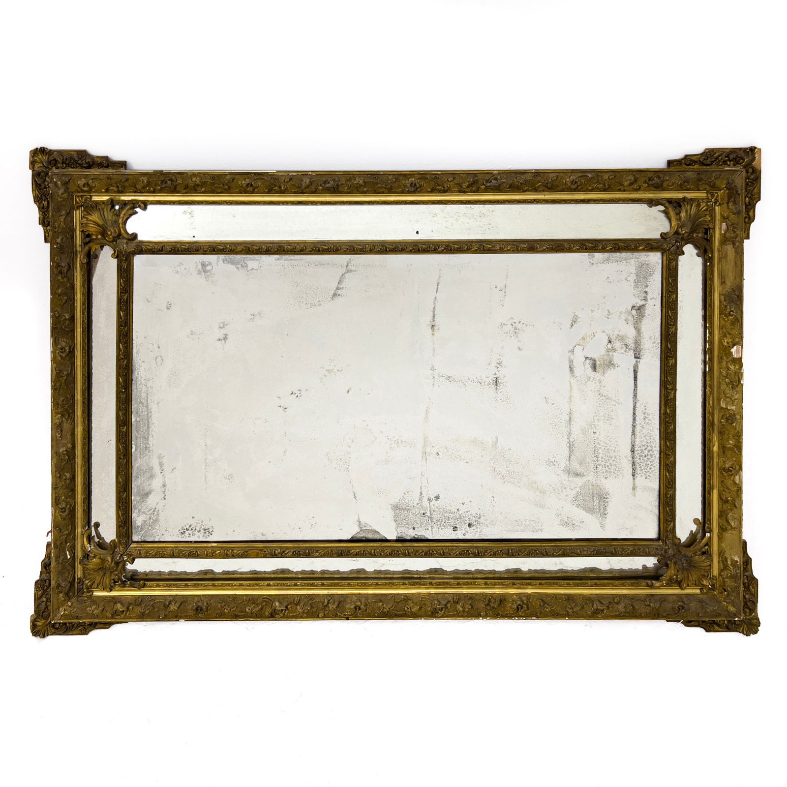 Low Relief Gilt Overmantle Mirror (1 of 4)