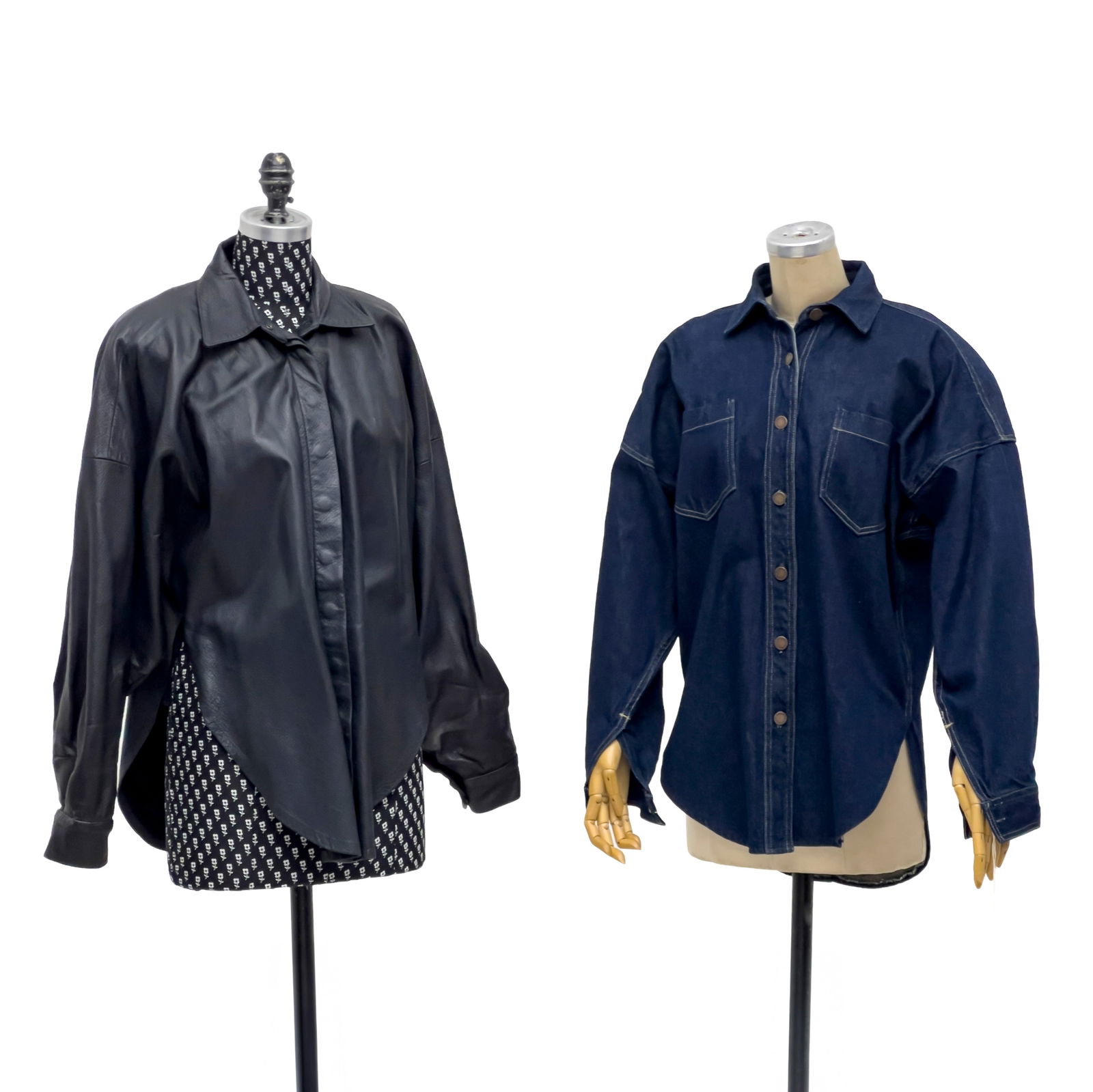 Norma Kamali - Leather and Denim Jackets, 2 Pieces (1 of 11)
