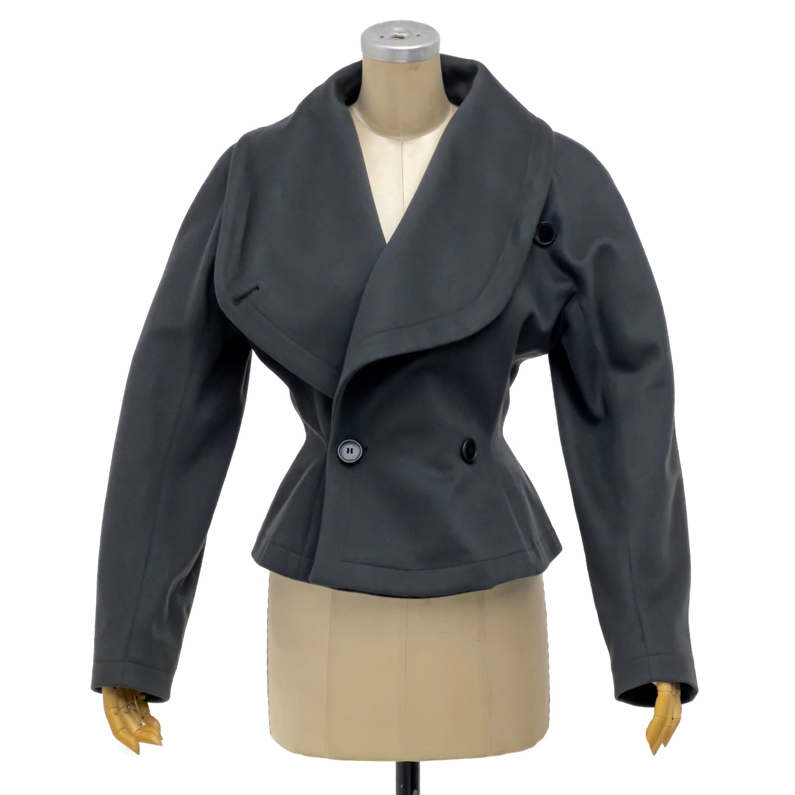 Alaïa - Gray Pea Coat (1 of 4)