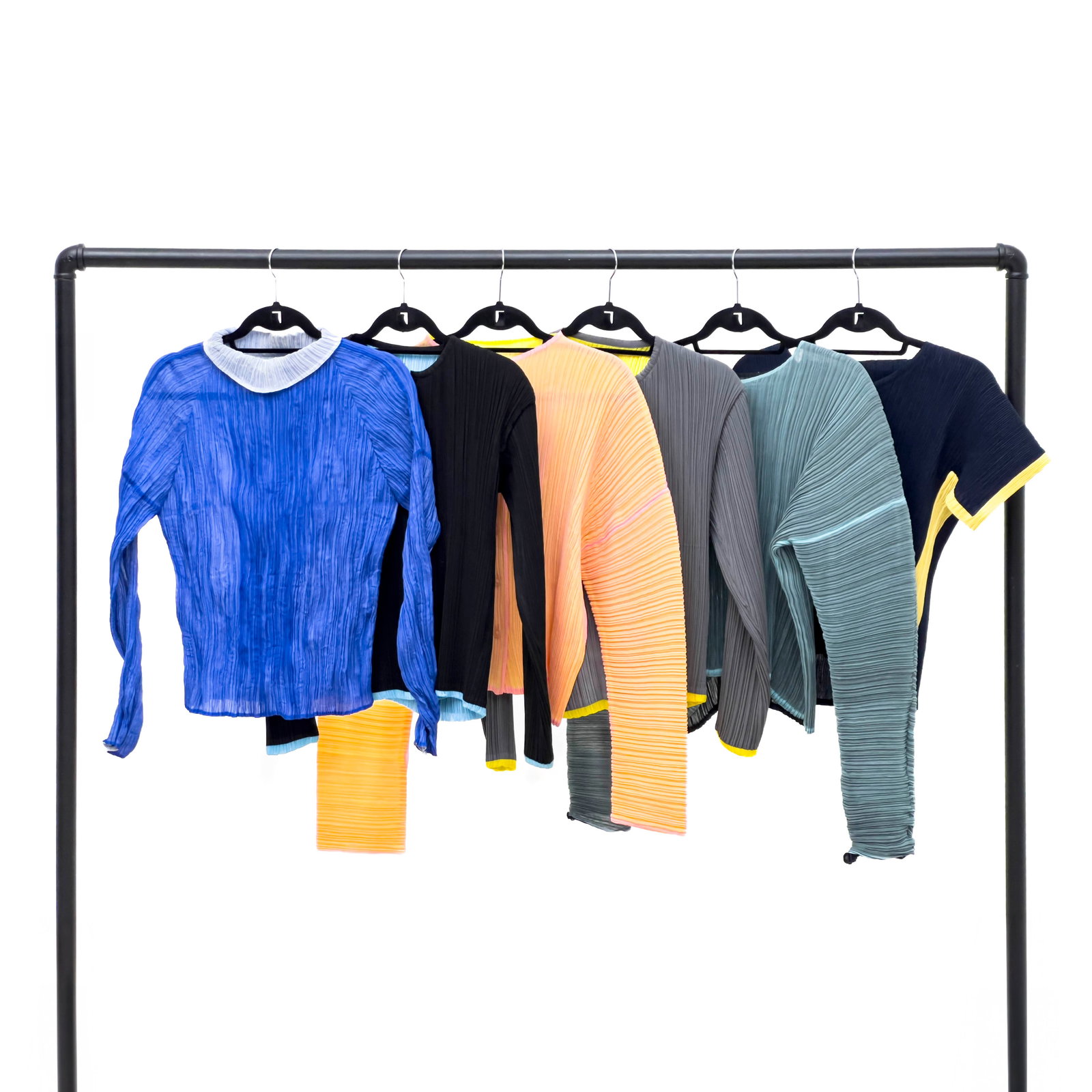 Issey Miyake - Pleats Please Two-Toned Tops, Group of 6 (1 of 7)