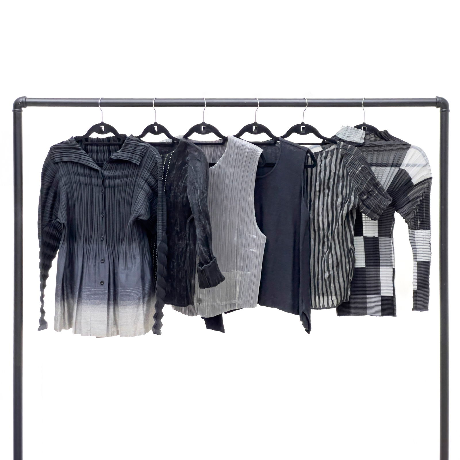 Issey Miyake and Others - Shirts and Tops in Shades of Gray, Group of 6 (1 of 5)