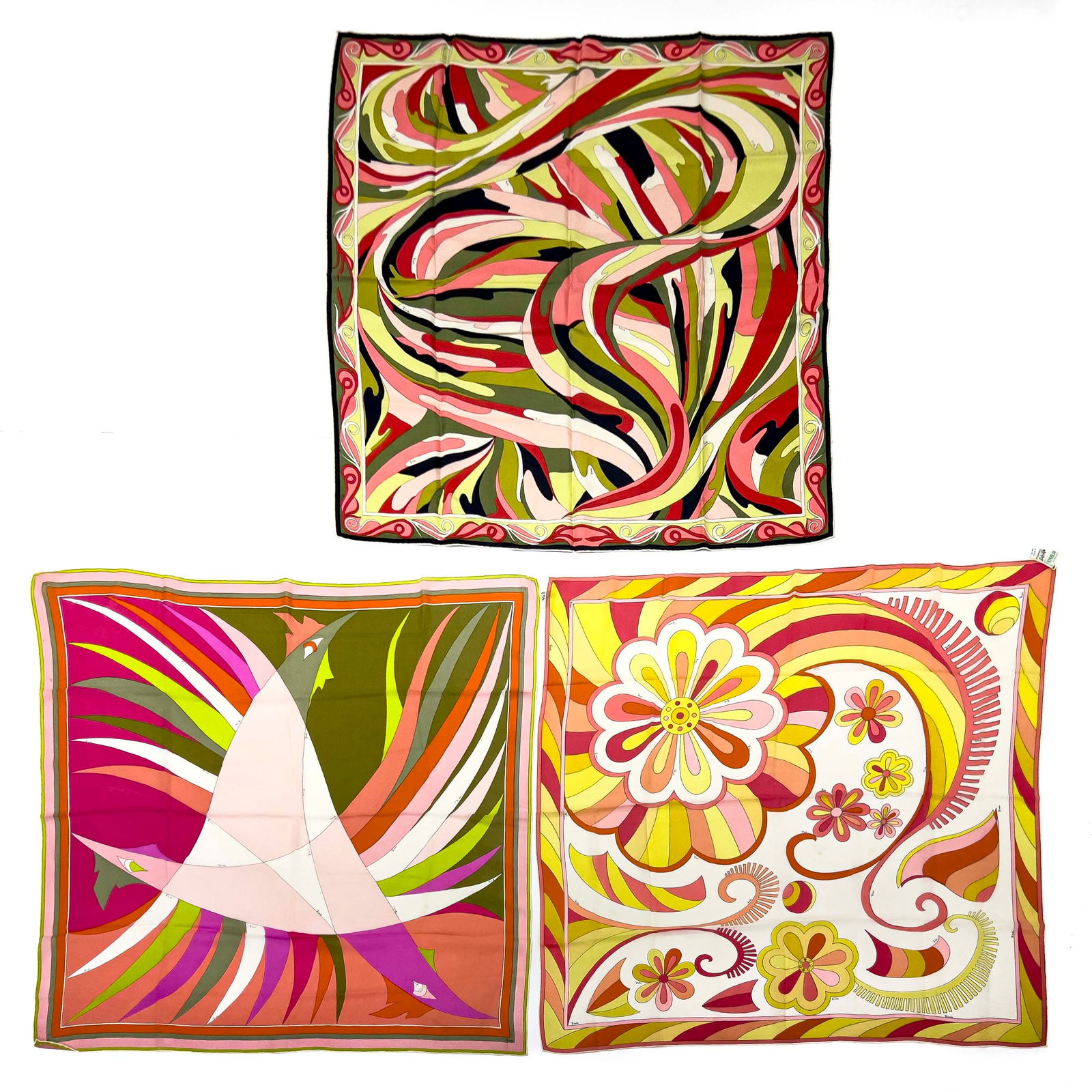 Pucci - Silk Scarves, Group of 3 (1 of 4)