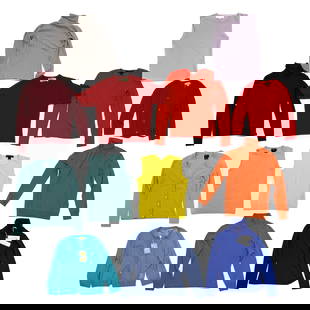 Colorful Designer Sweaters, Group of 13: Lot 427 Colorful Designer Sweaters, Group of 13 mostly cashmere Comprising 13 sweaters and turtlenecks, in various colors, by Giorgio's of Palm Beach,Ralph Lauren, Michael Kors, Hanae Mori, and other