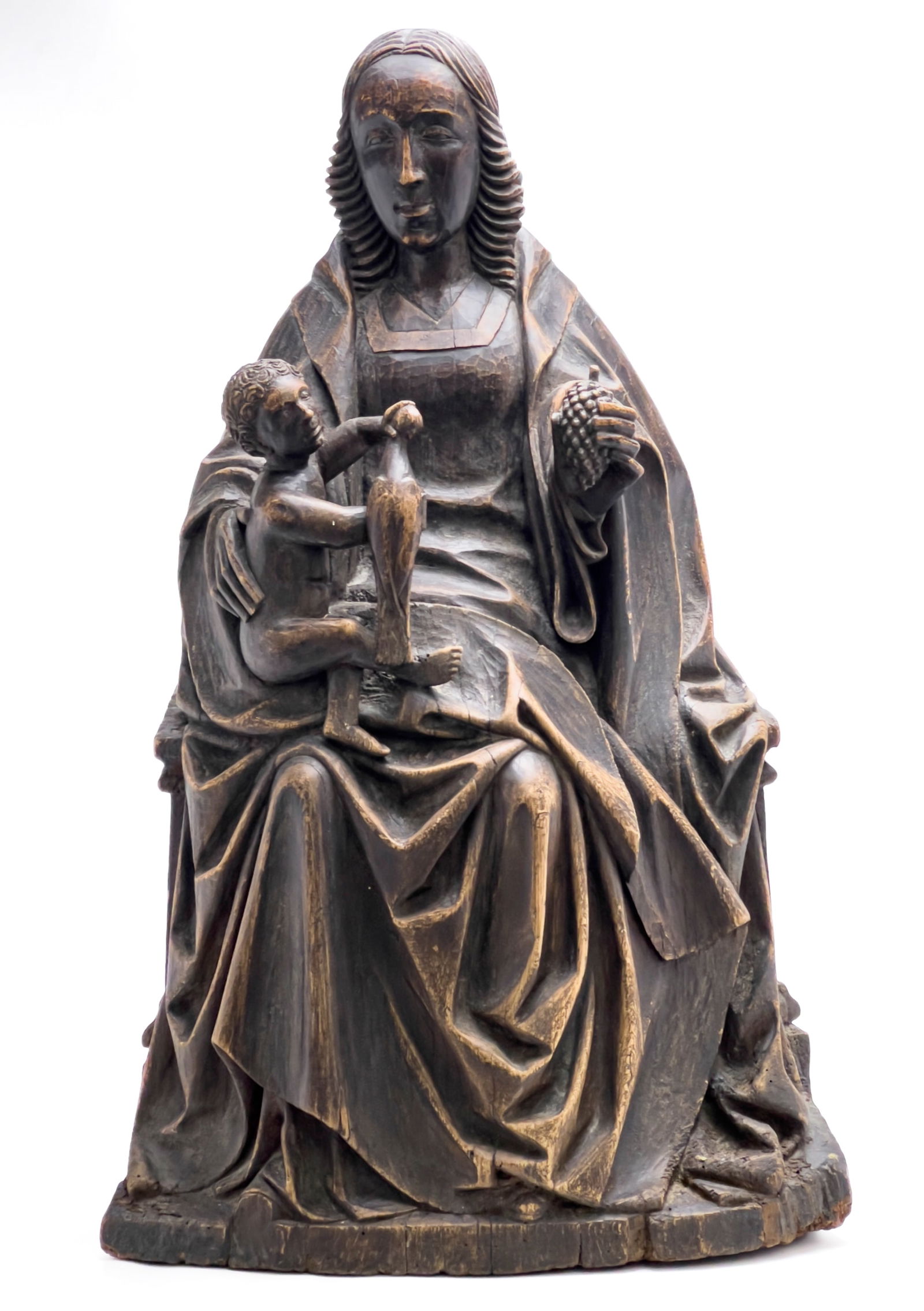 Madonna and Child, Continental Solid Wood  Carving (1 of 5)