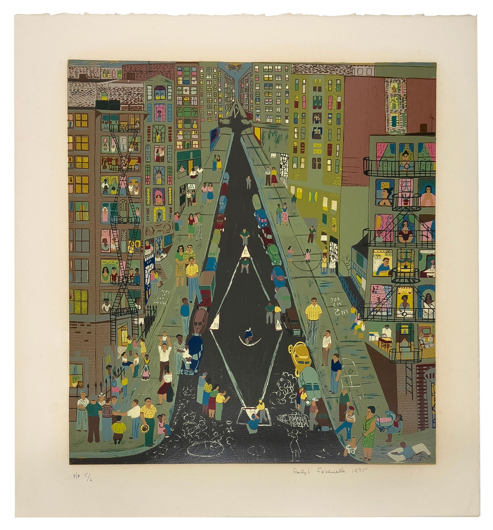 Ralph Fasanella - Stickball (1 of 3)