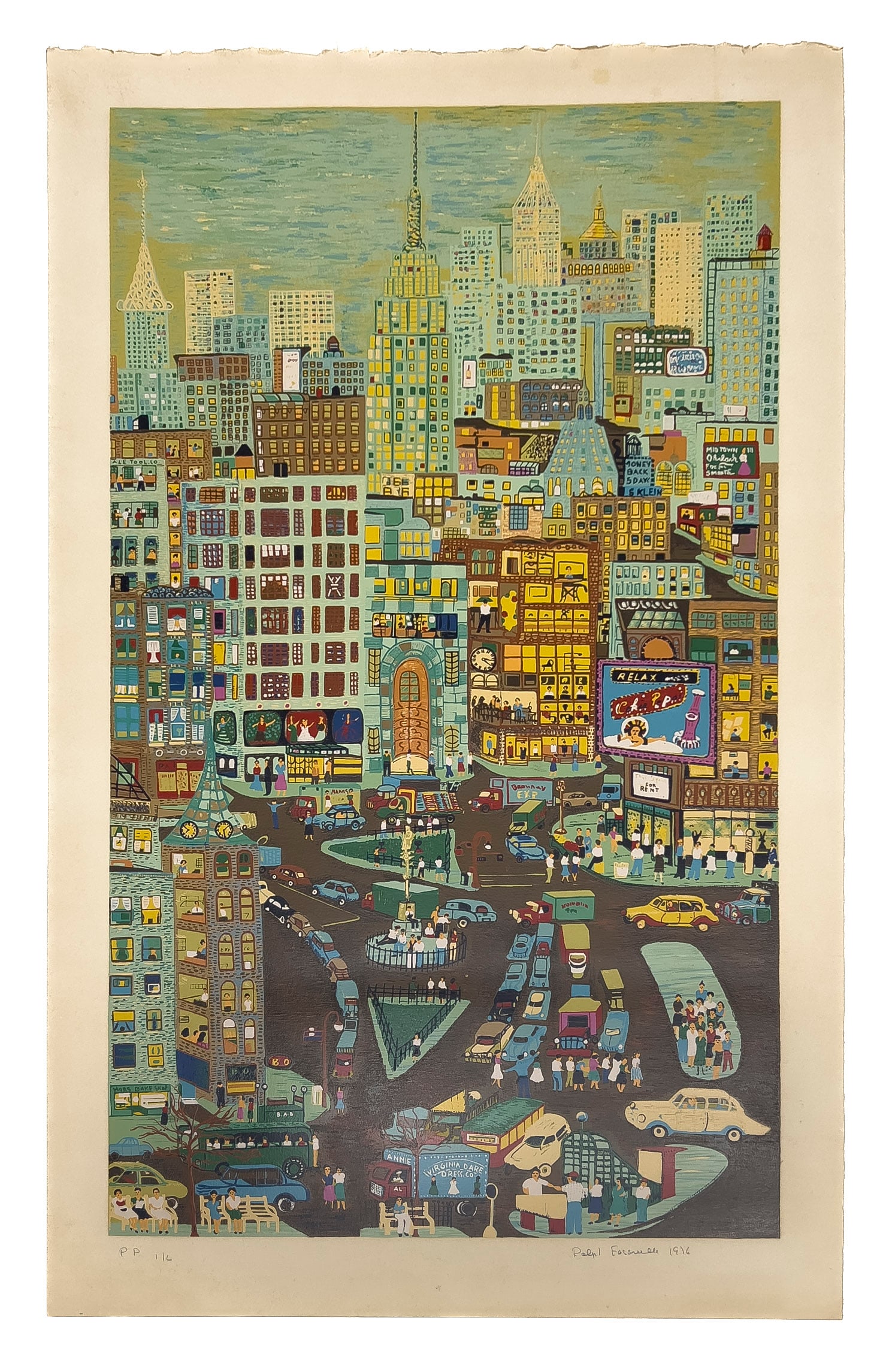 Ralph Fasanella - Empire State Building (1 of 3)