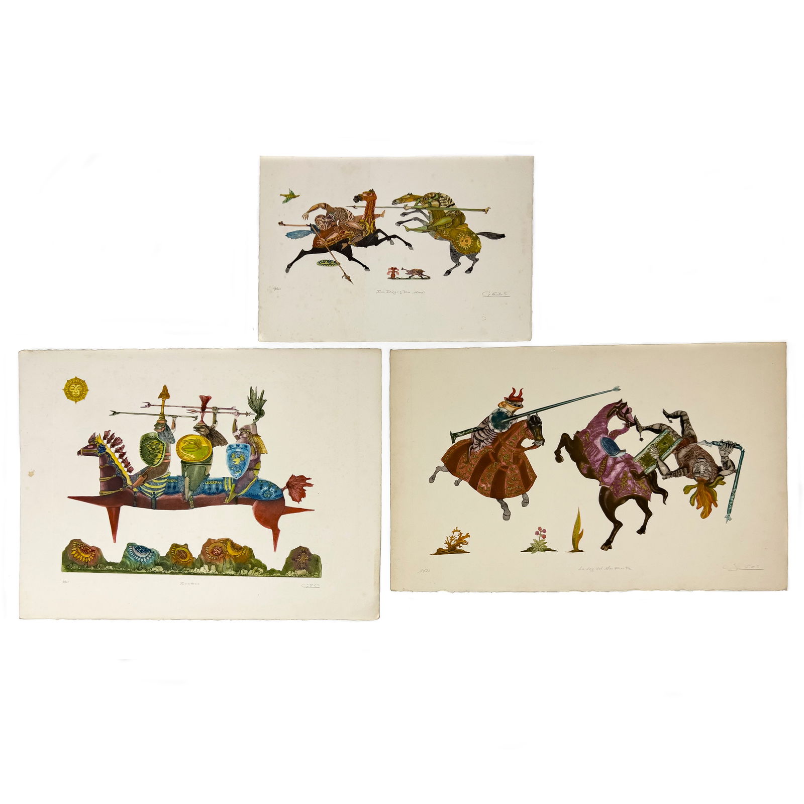 Guillermo Silva Santamaria - Warriors in Horseback, 3 Editions (1 of 6)