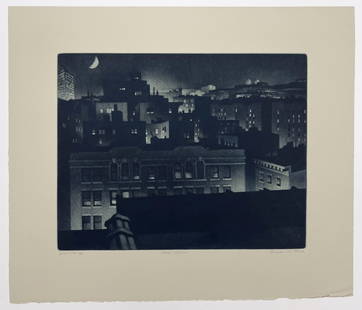 William Behnken - Bronx Nocturne: Lot 46 William Behnken American (b. 1943) Bronx Nocturne (1997) etching signed lower right, artist's proof I/VII image: 15 x 19 inches sheet: 22 x 26 inches unframed Provenance: From the Collection